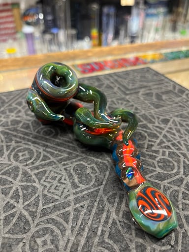 Preview pic of Drew Kups “Bowlpusher” Heady Dry Pipe