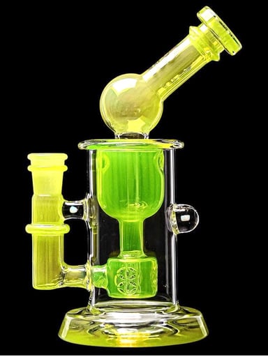Preview pic of Kickback Torus Incycler Encased Two Opals W/ Seed of Life Perc