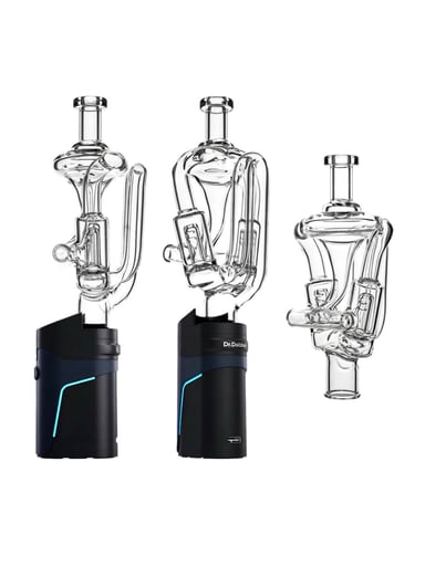 Preview pic of Dr. Dabber Ghost 2 Dual Jet Recycler Glass Mouthpiece