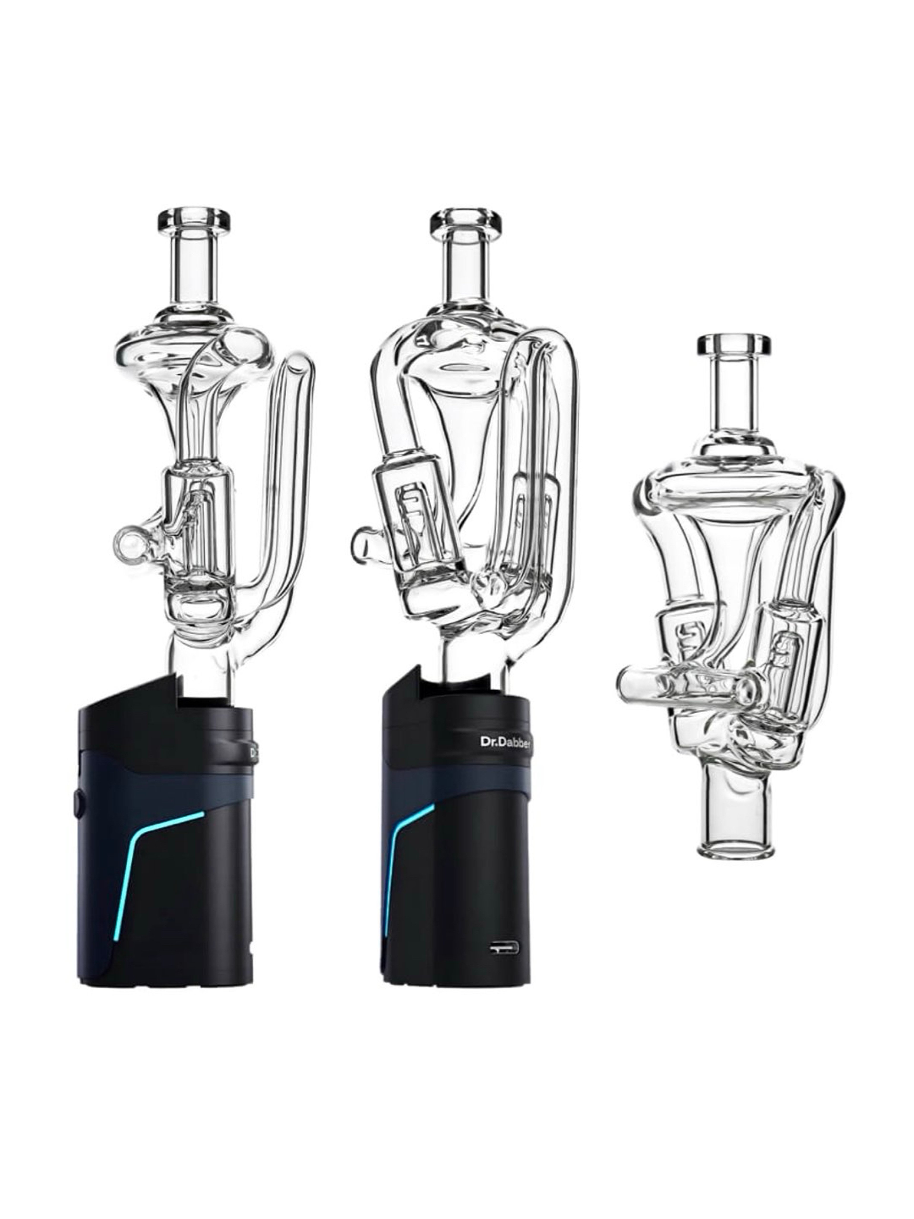 Dr. Dabber Ghost 2 Dual Jet Recycler Glass Mouthpiece image 0