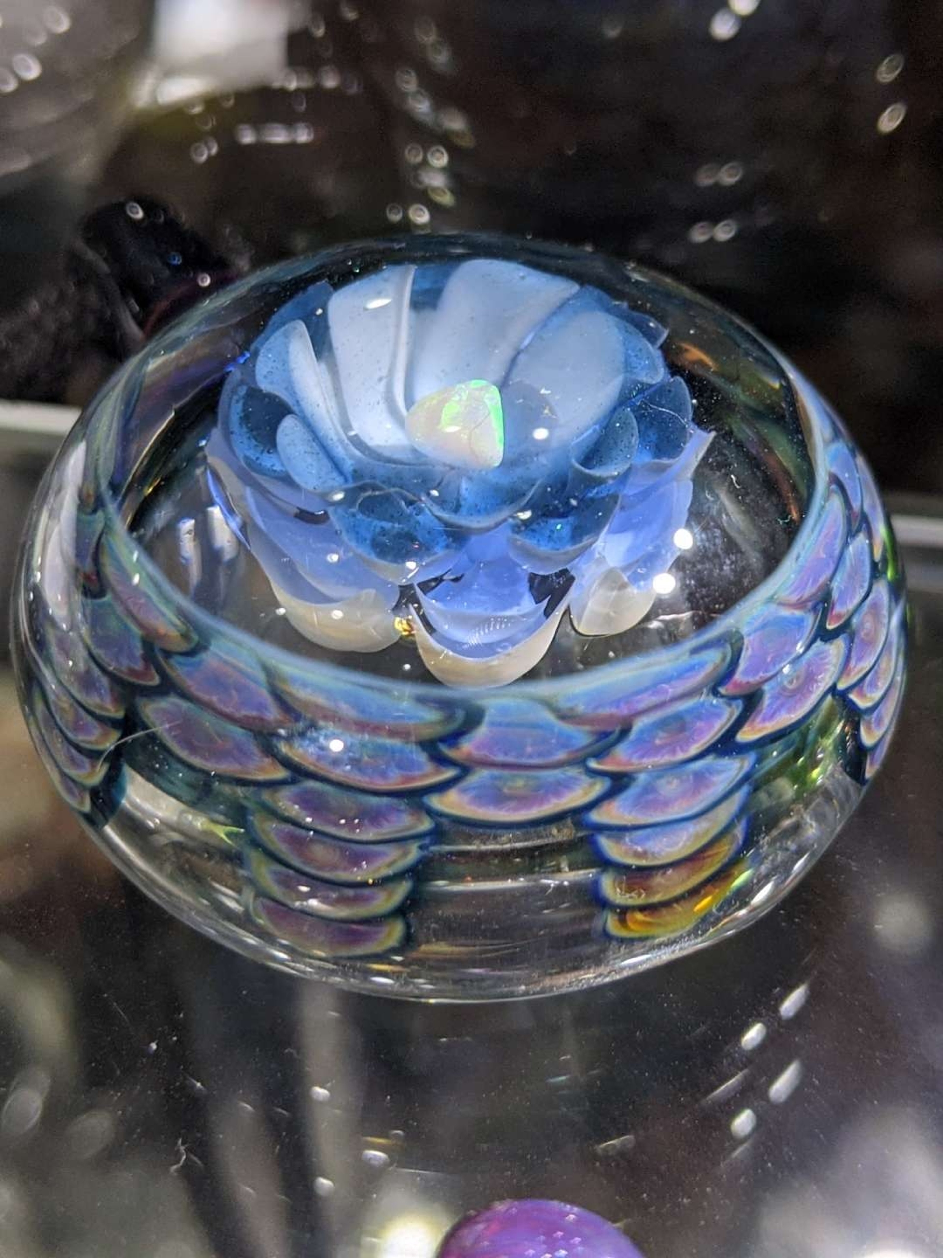 SAP Glass opal dotstack pendant image 0