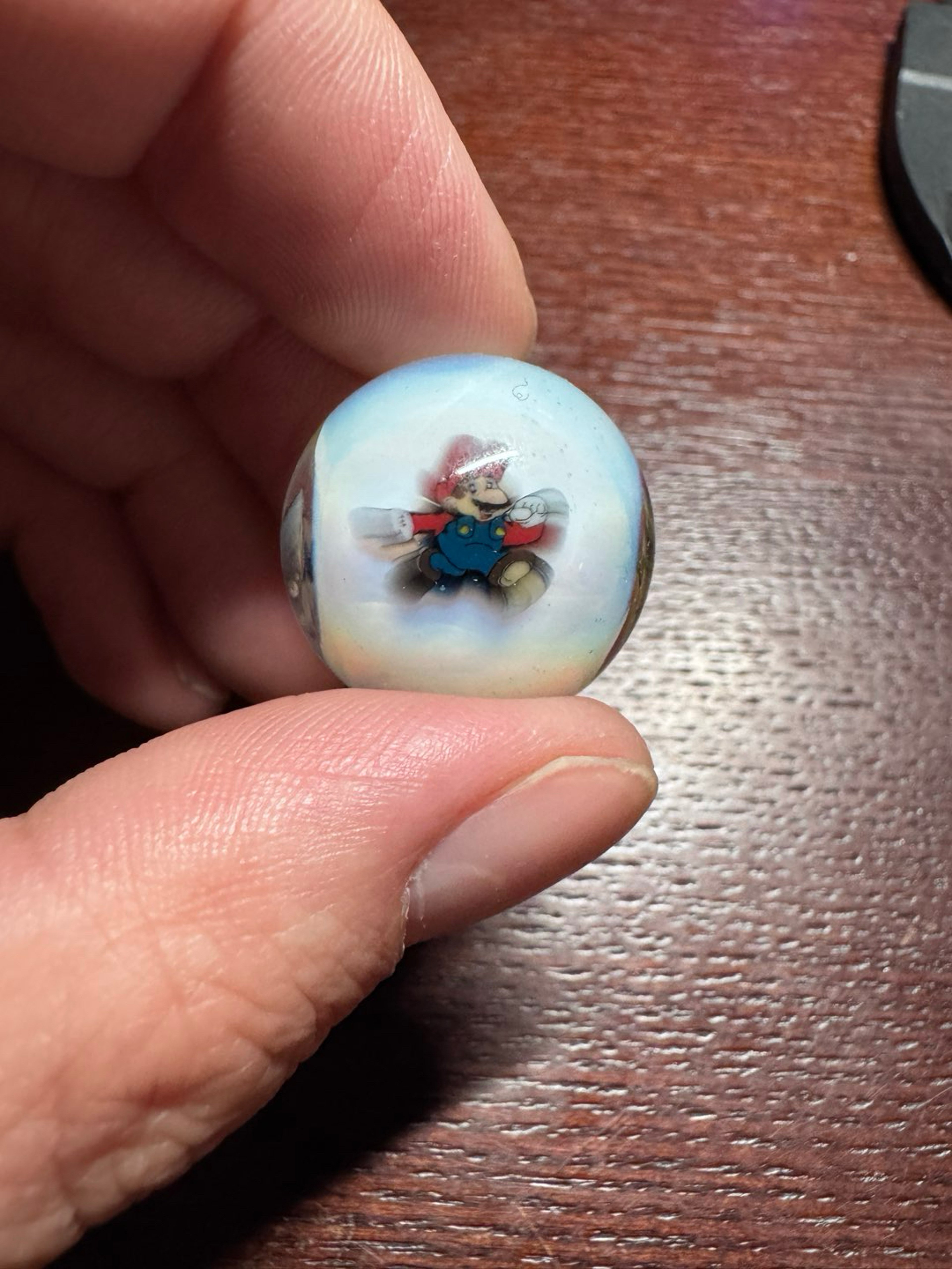 Mario Bowser Super Nintendo Controller Marble 23mm image 0
