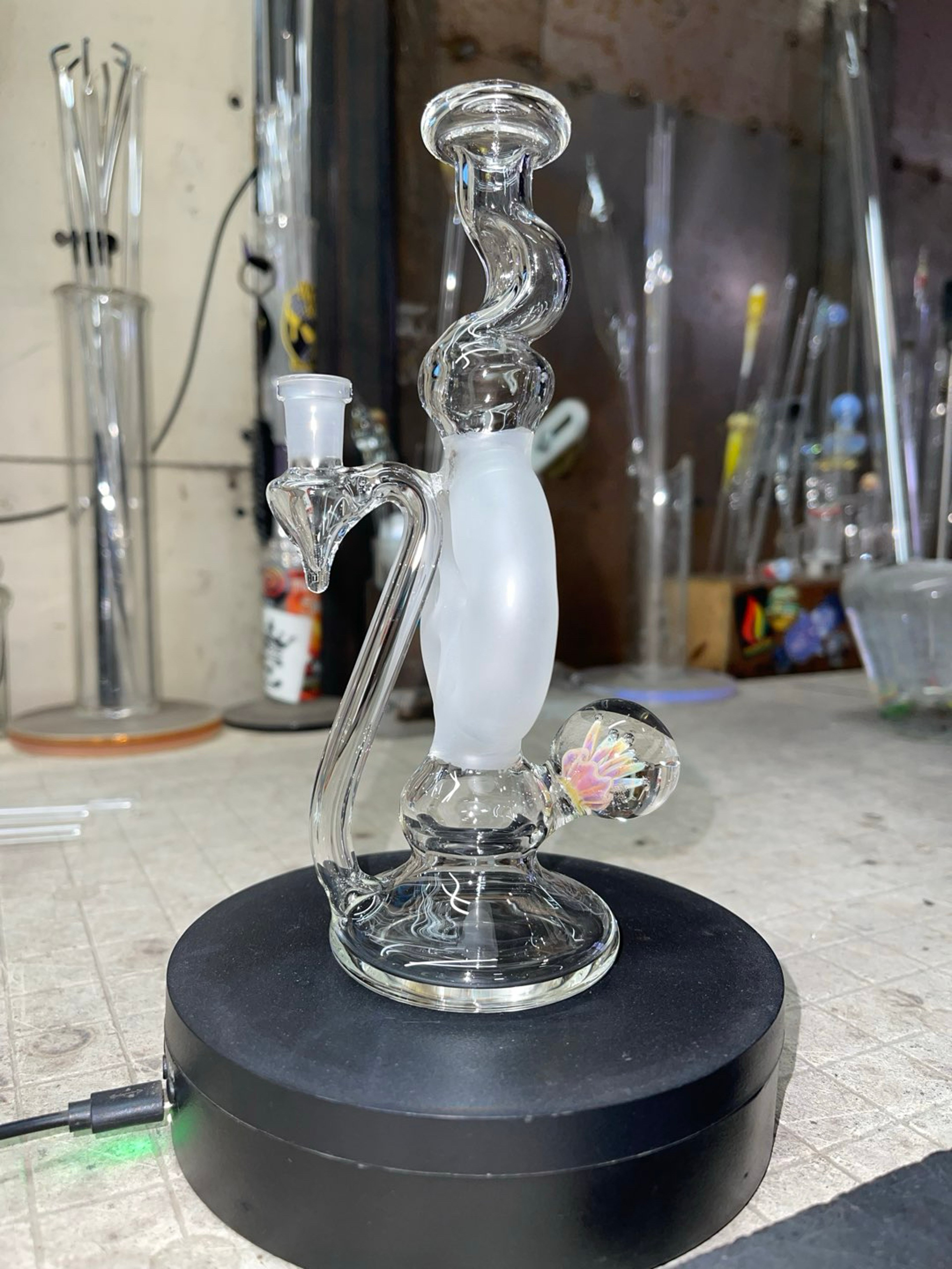 Preview pic of 7.5” tall, 10mm joints(banger and slurper set not included)