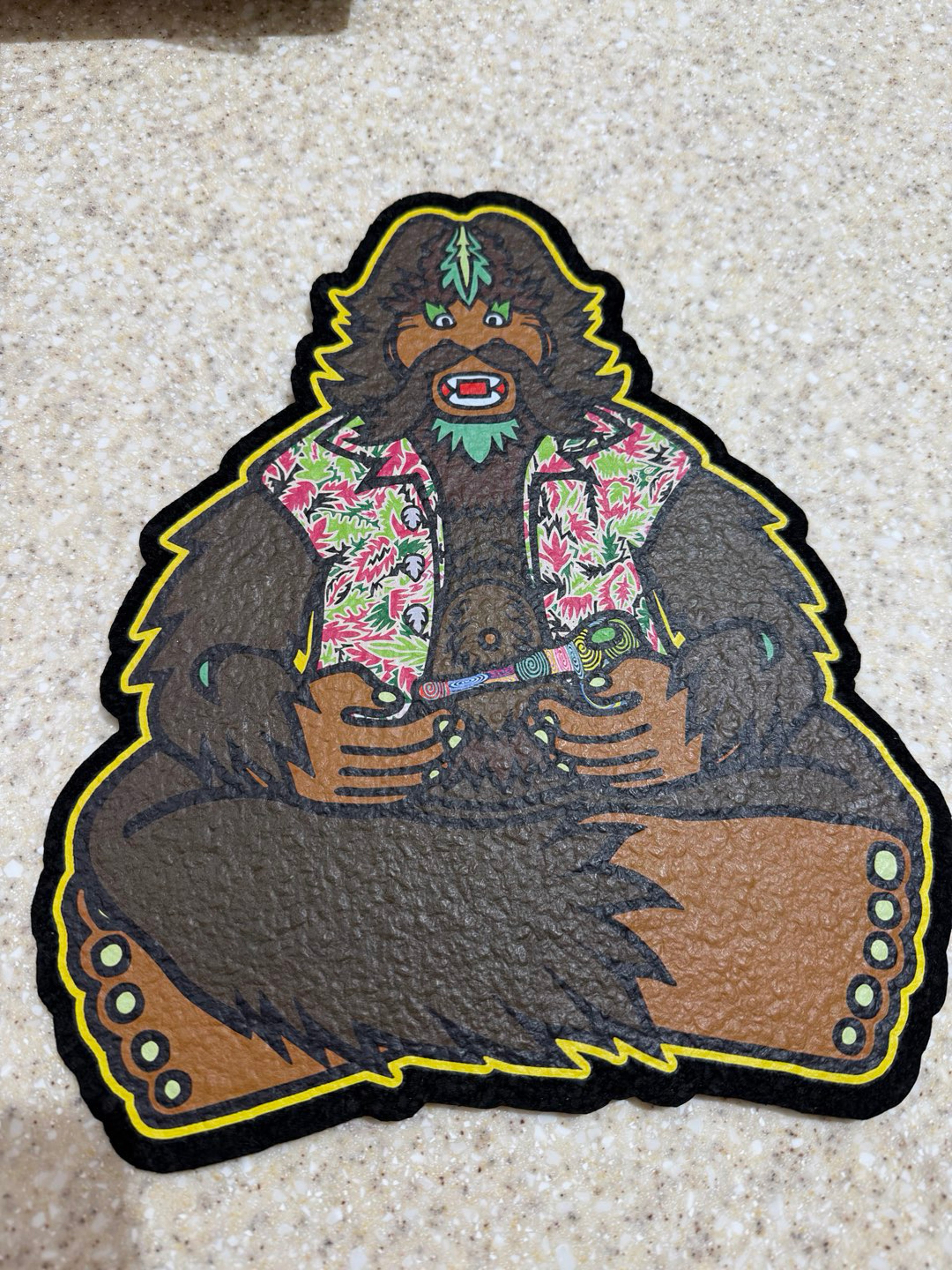 Preview pic of Smoking Bigfoot Moodmat: Chunk Glass x Bigfoot Collab