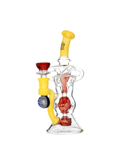 Preview pic of Triple Arm Swiss Fab Incycler Dab Rig W/ Marble