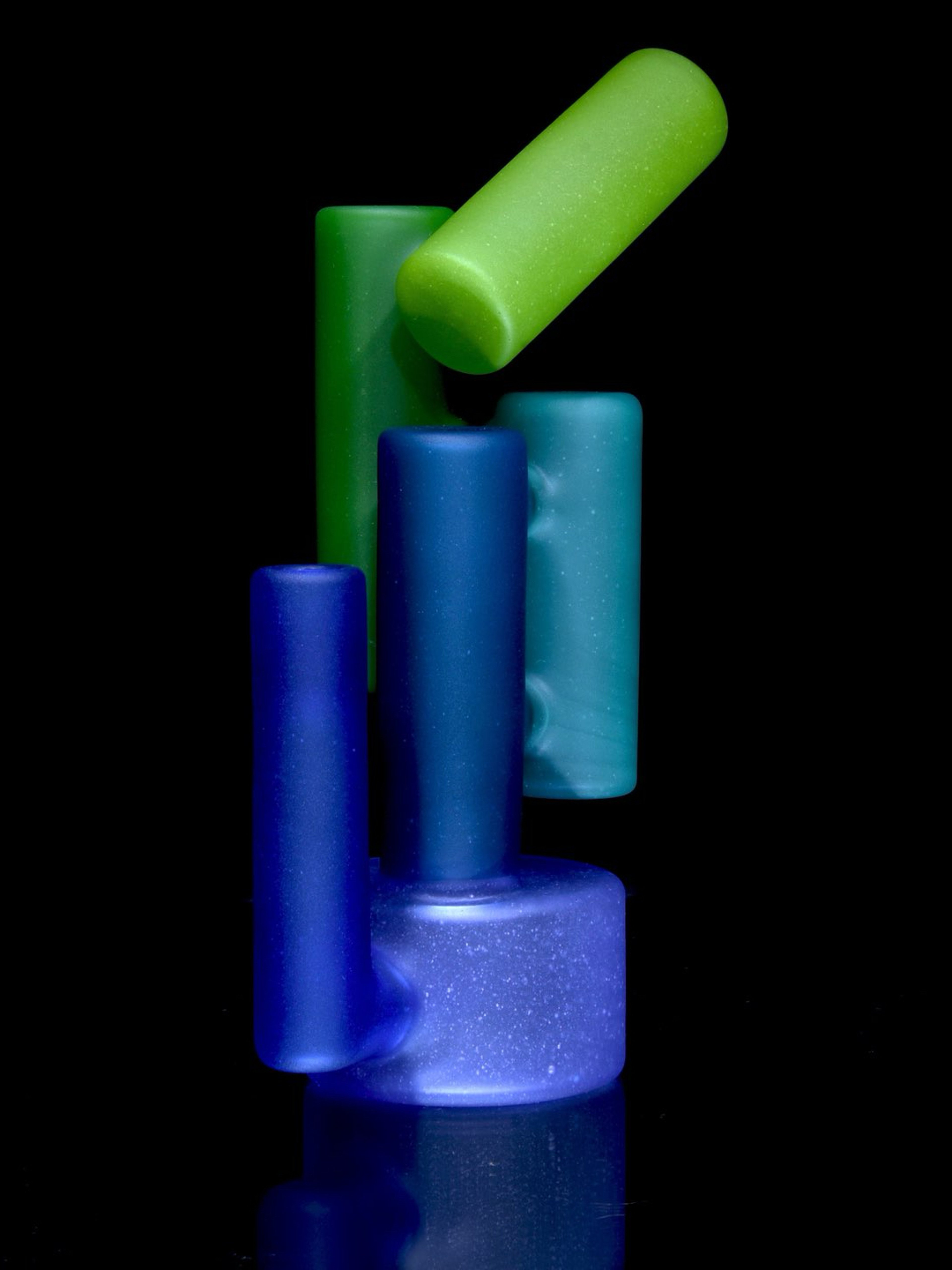 Preview pic of A Real Nobody - Cylinders and Puck Colorform Rig - Blue-Green -  10mm Female