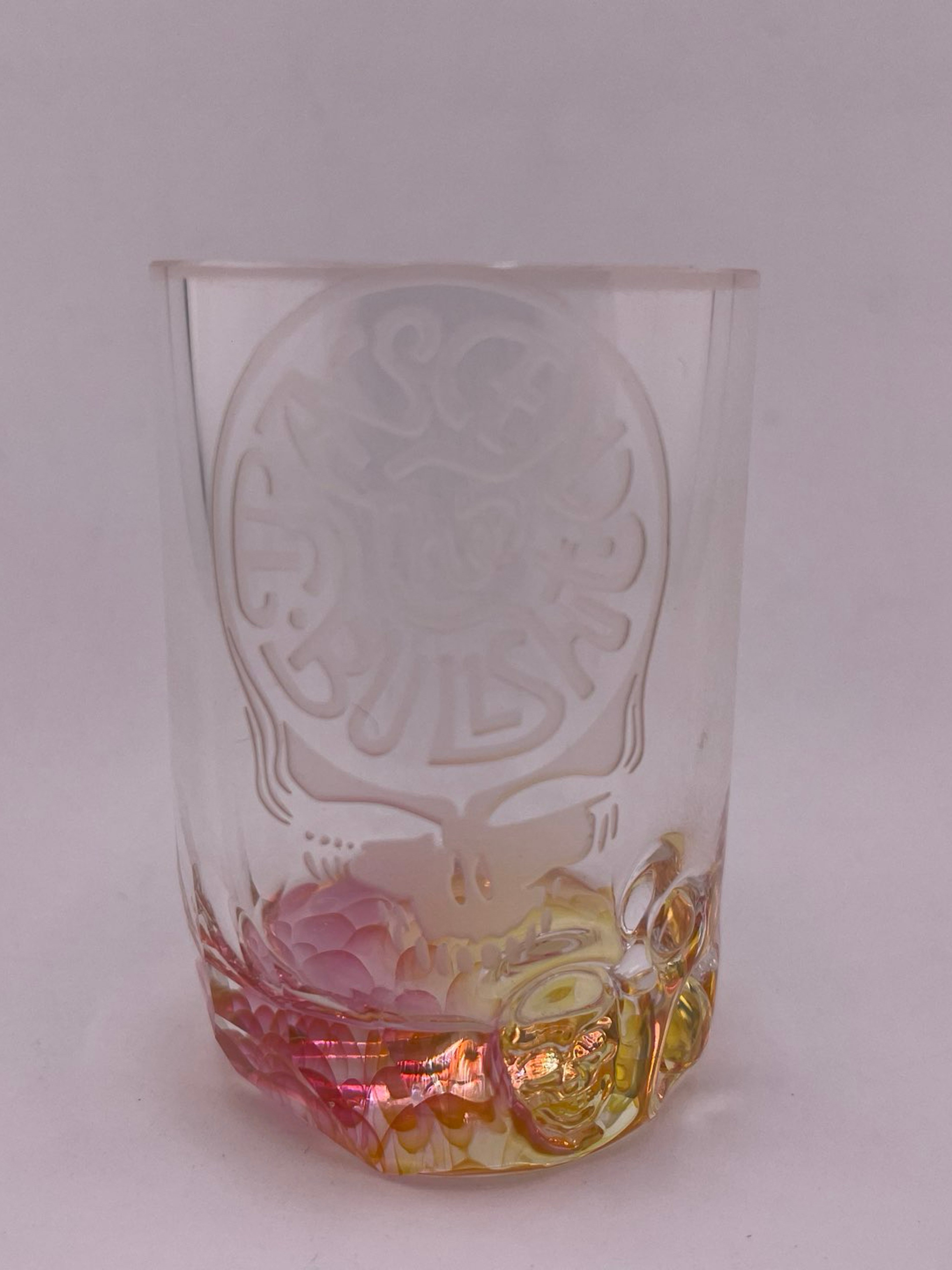 Preview pic of Brando Glass Puffco Proxy Core Cup - Faceted Fumed Transcend the Bullshit Cup