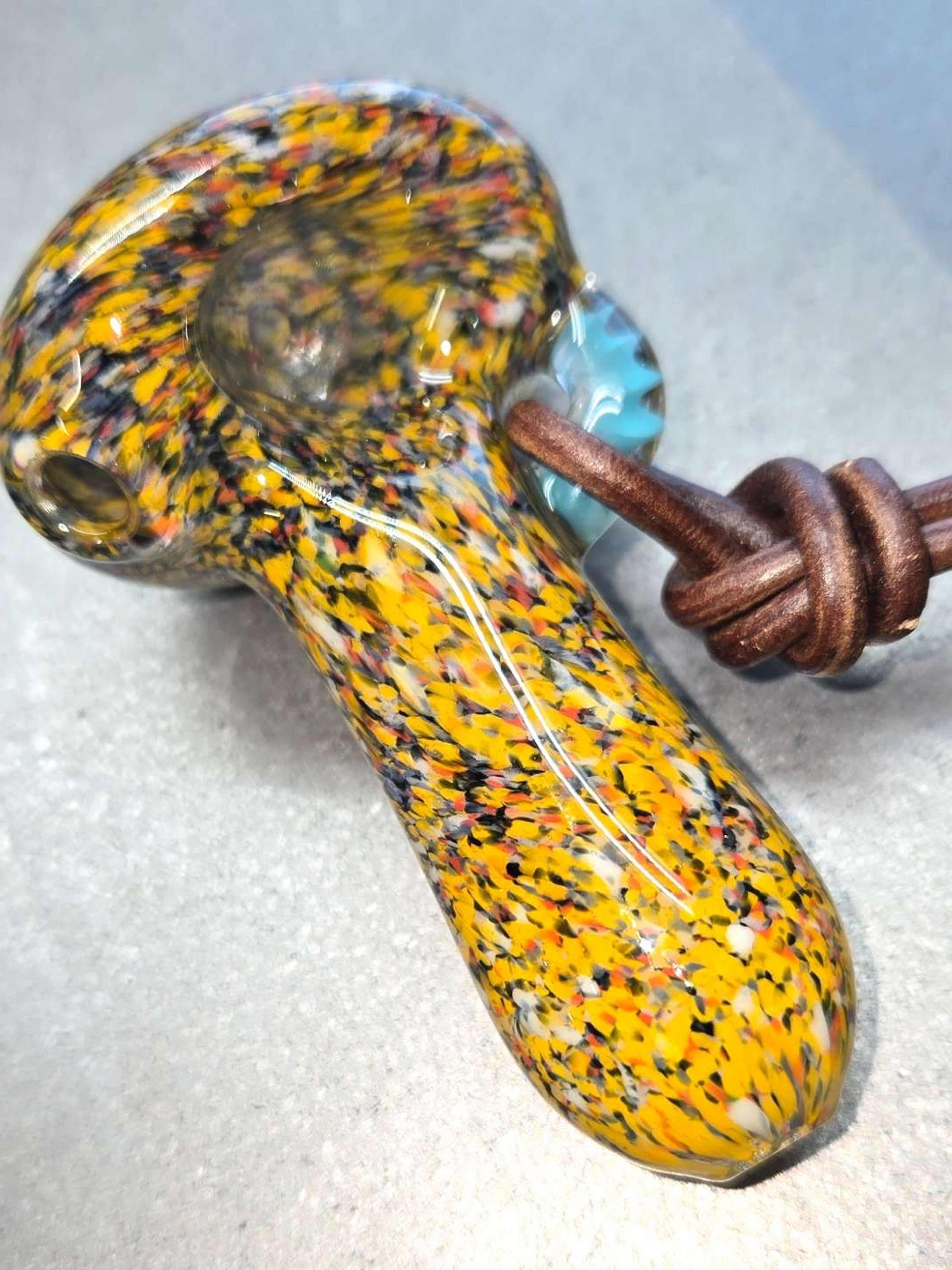 Preview pic of 3in Frit Spoon Necklace/Keychain 1/5