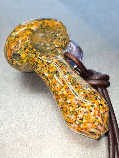 Preview pic of 3in Frit Spoon Necklace/Keychain 5/5