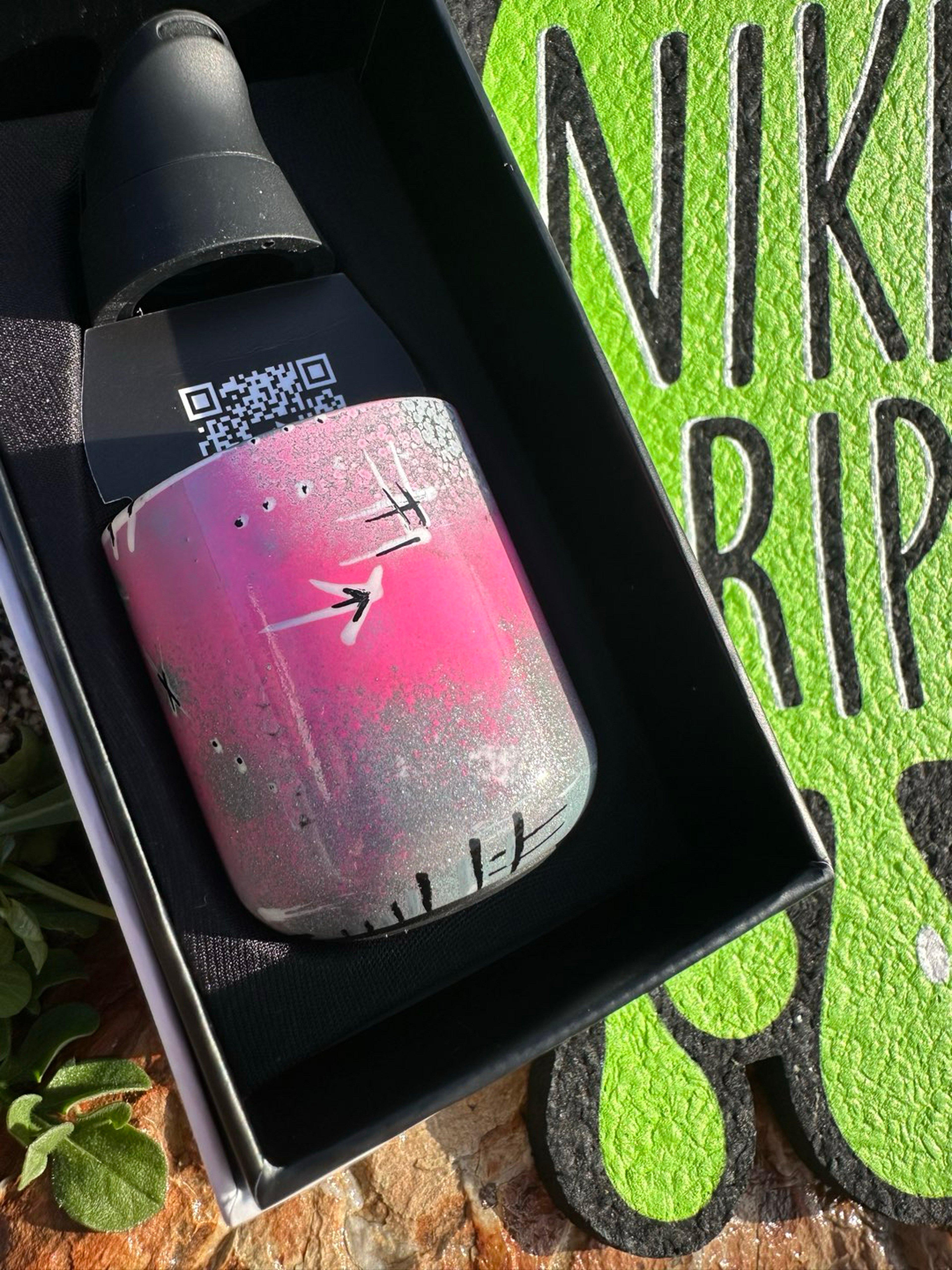 Preview pic of Palmers Powders PowderCoated Puffco Proxy Core Cup - Pink Weatheres & Tooned
