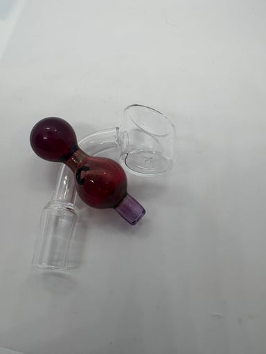 Preview pic of Red/Purple Handblown Bubble Cap