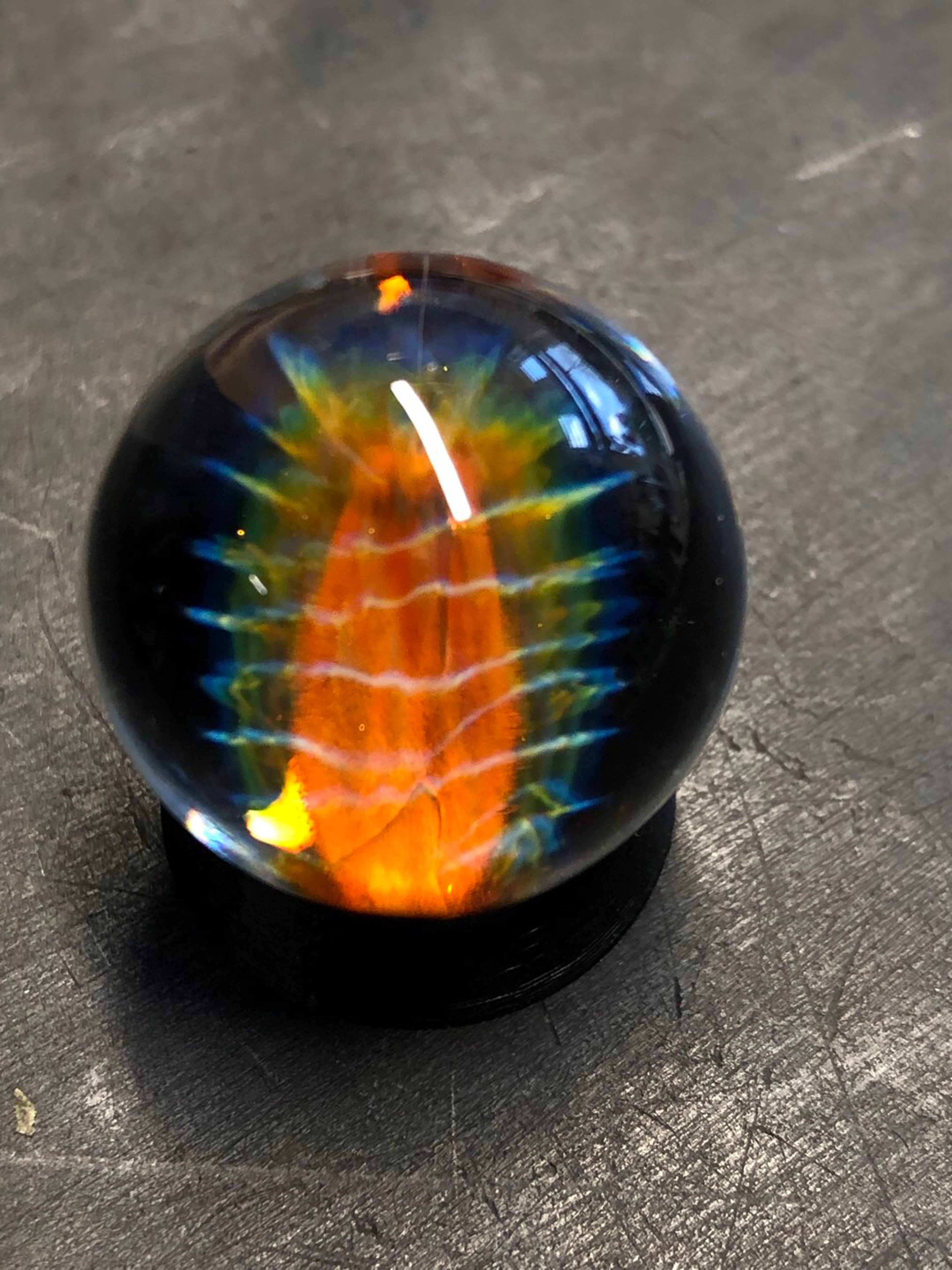 Sliver fume honeycomb marble image 0