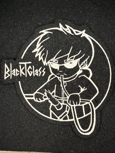 Preview pic of Black T Glass Moodmat collab