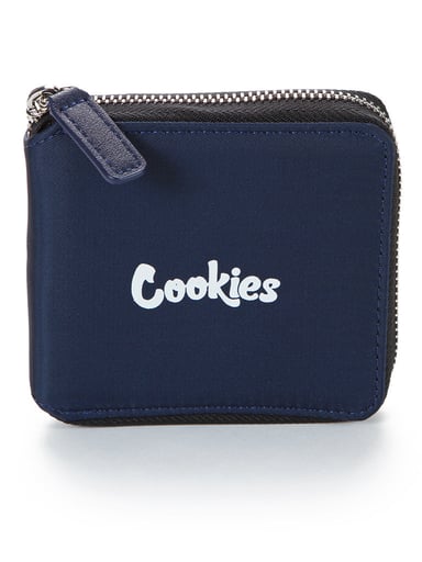 Preview pic of Cookies Luxe Zipper Wallet Navy