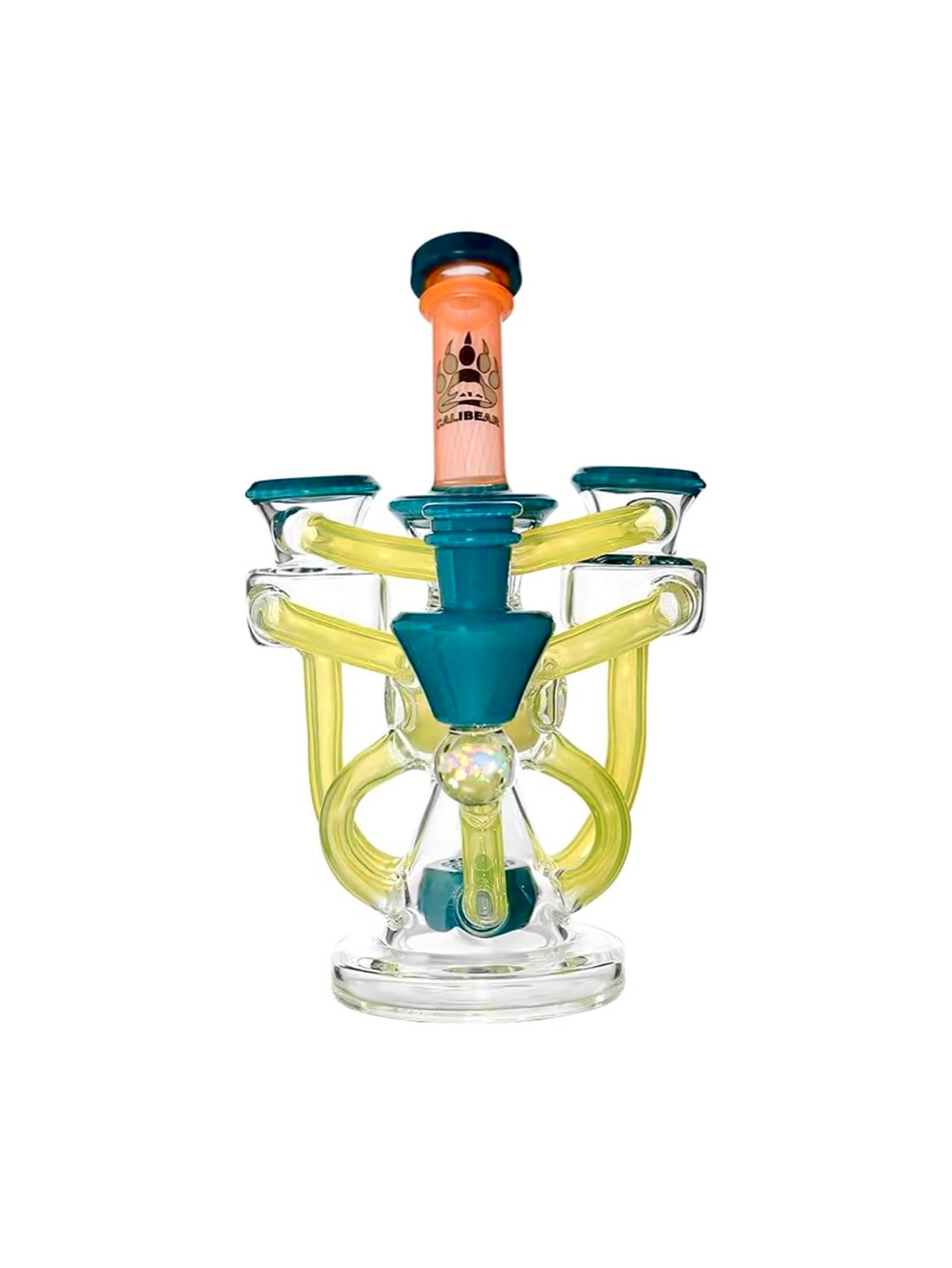 Artistic Recycler Dab Rig with Opal image 0