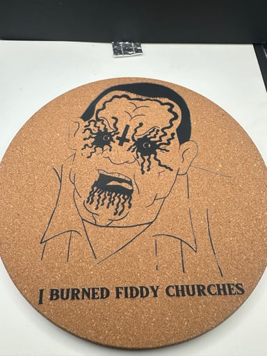 Preview pic of Cotton Hill Black Metal King of the Hill Dab Mat