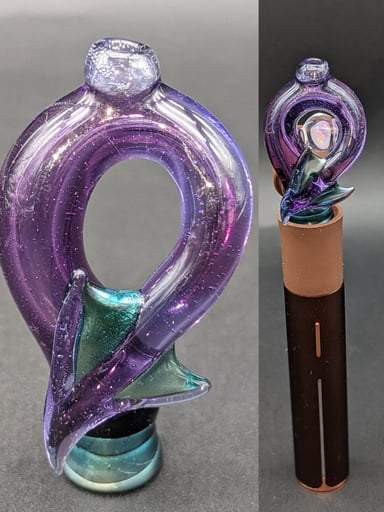 Preview pic of MAKO GLASS PUFFCO PIVOT MOUTHPIECE | DRAGON TAIL