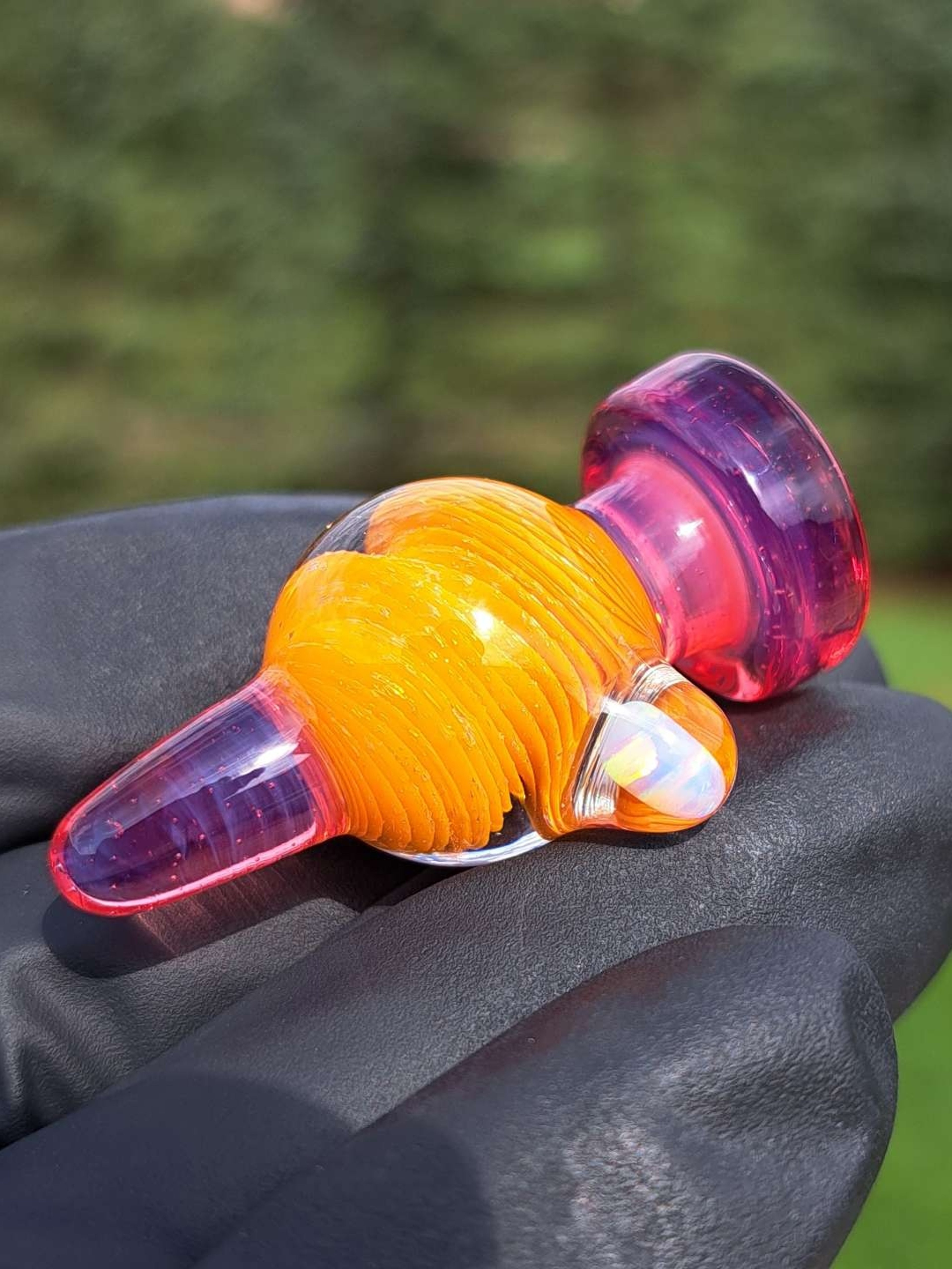 Preview pic of Slurper/ tower cap orange and pink with opal