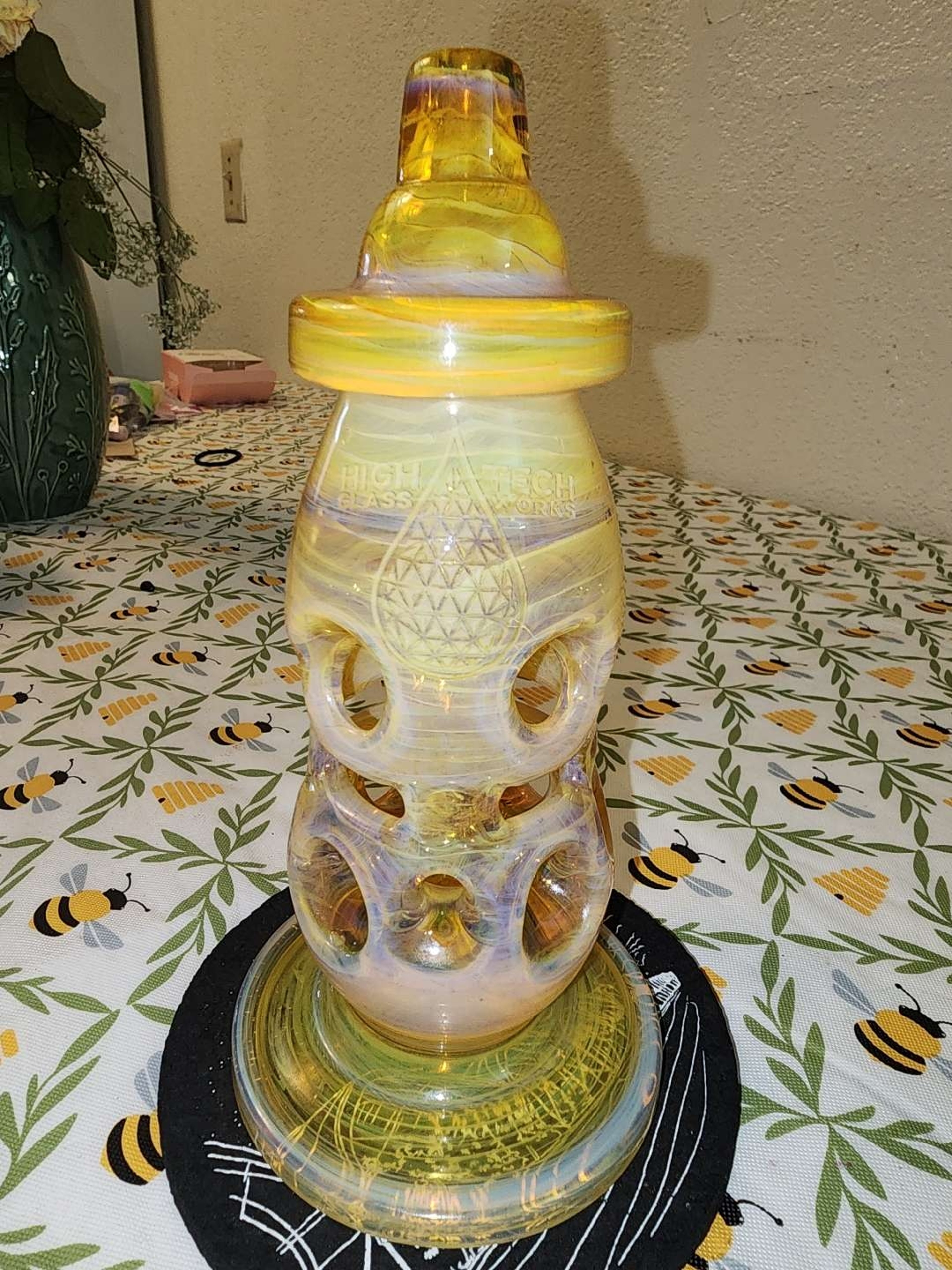 High tech glass works baby bottle cheese recycler image 0