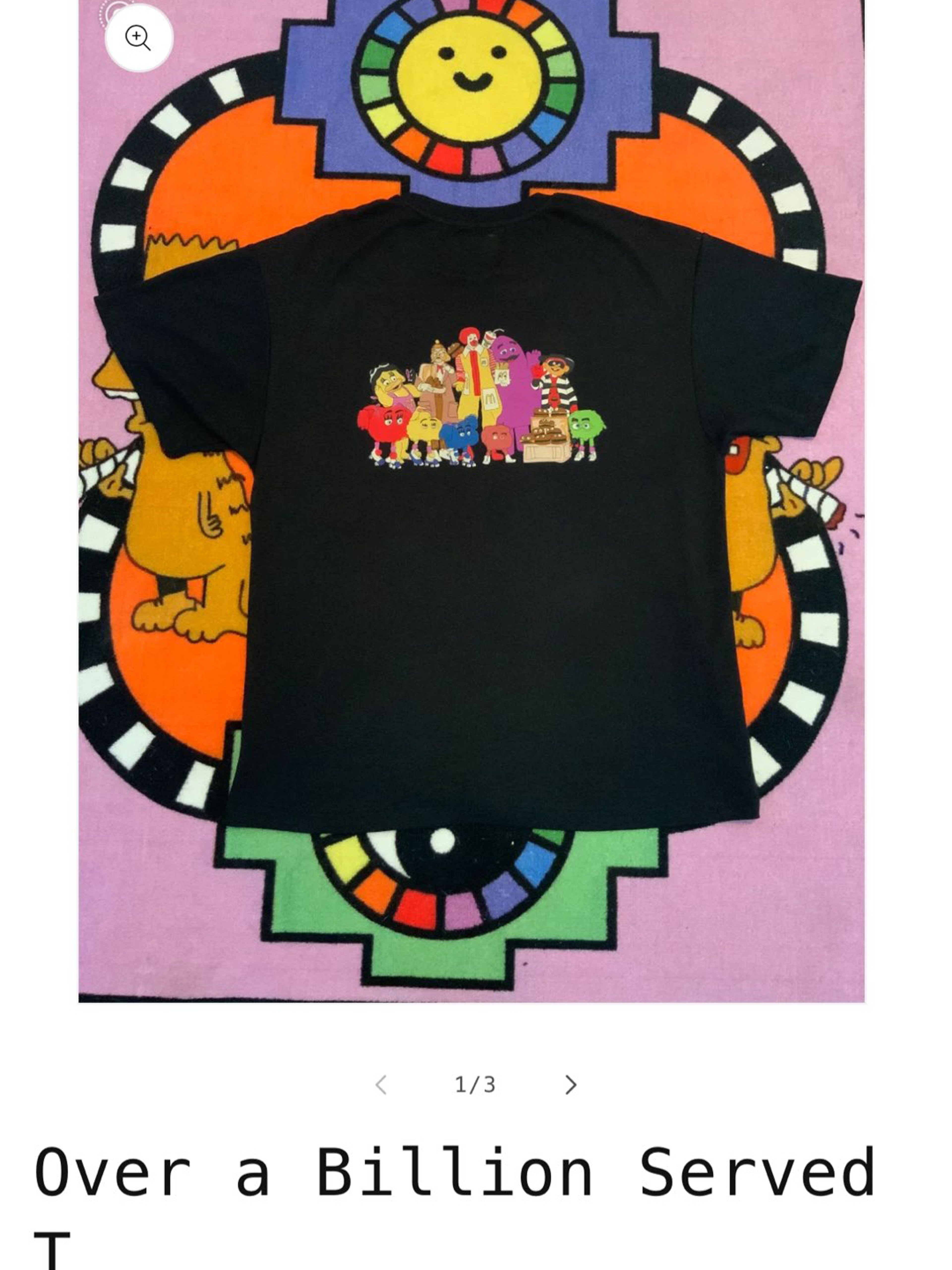 Preview pic of GZ1 whatever forever “over a billion served” t shirt
