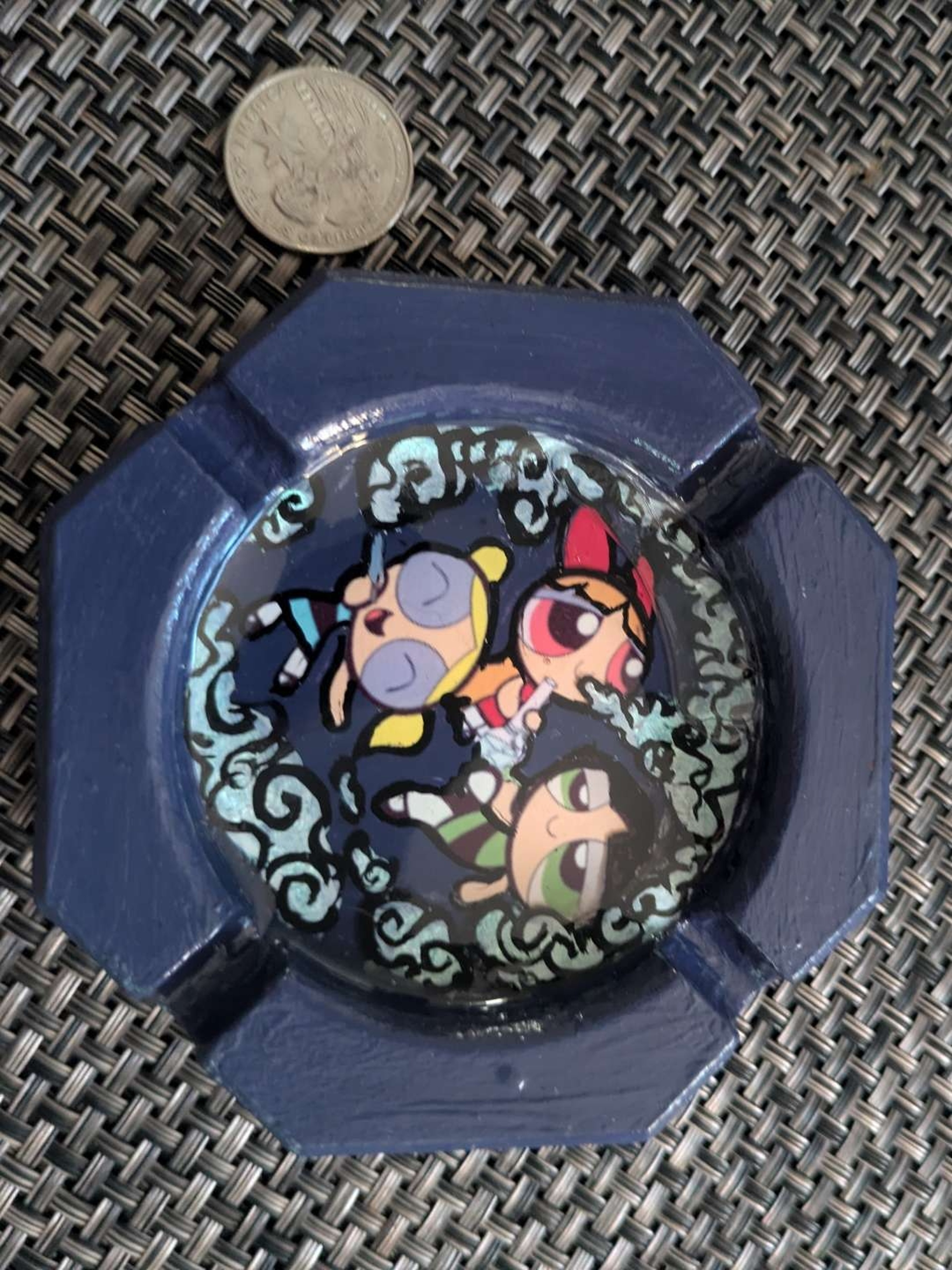 Powerpuff Girls Handmade Ashtray image 0
