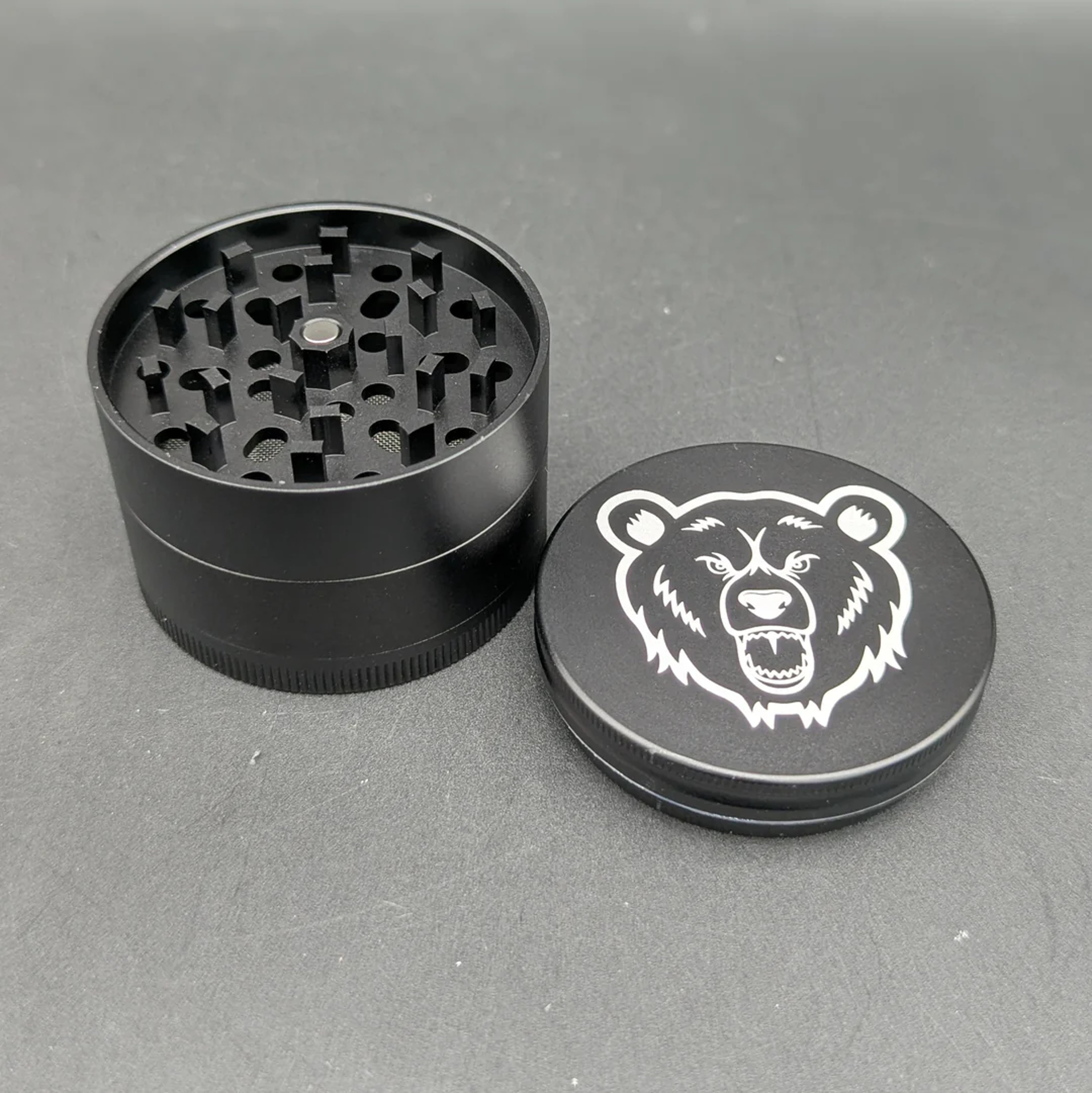 BEAR QUARTZ 60MM 4-PIECE ALUMINUM GRINDER image 0