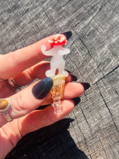 Preview pic of Red Dancing fungi joystick  3DXL - fits puffco peak pro and v2 proxy