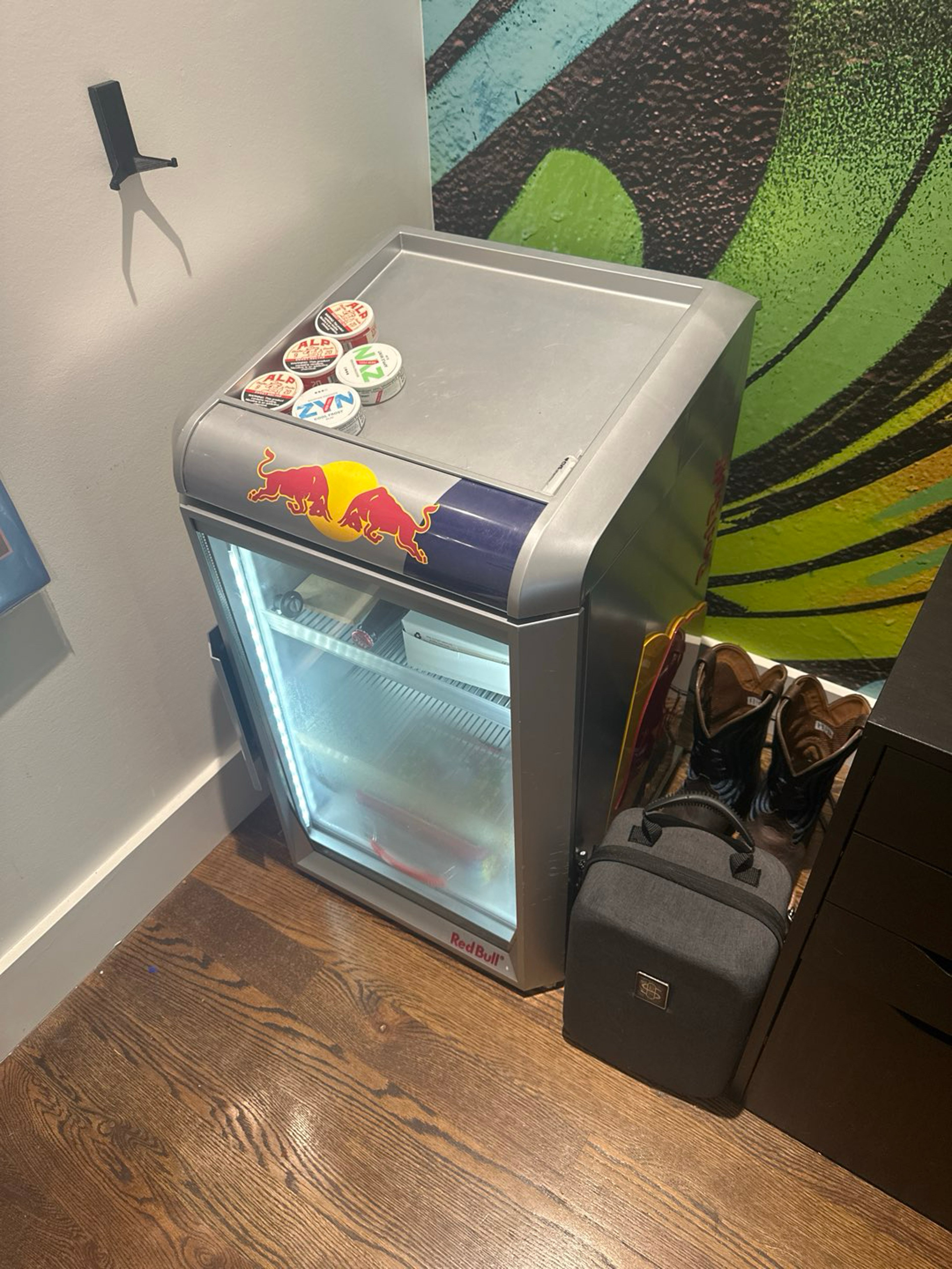 Preview pic of Red Bull fridge from the 2024 terminal skate challenge