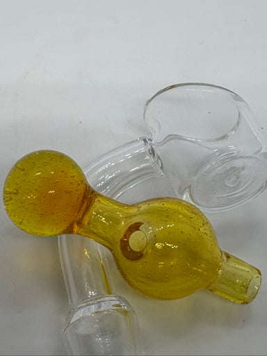 Preview pic of Gold Handblown Bubble Cap