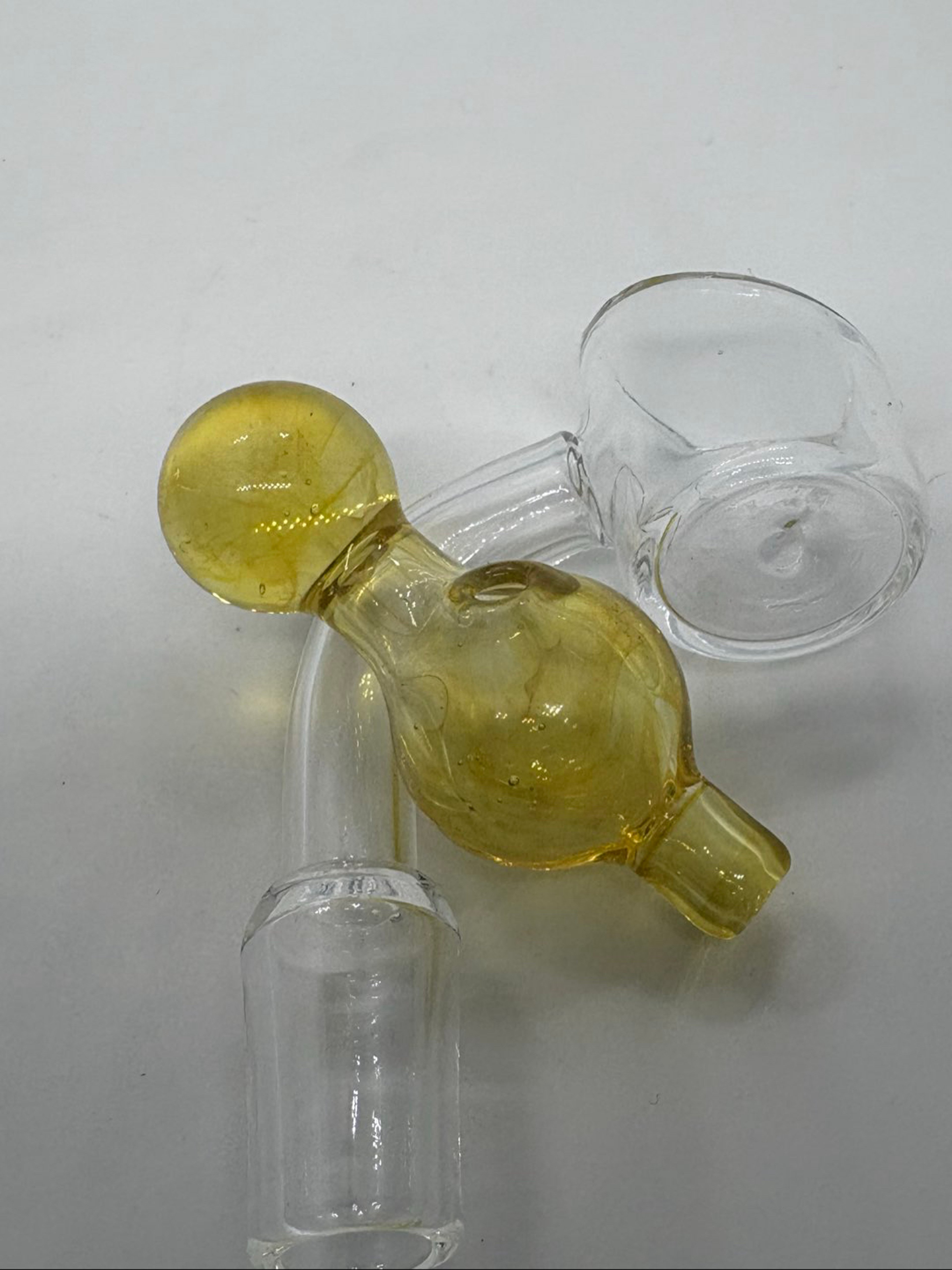 Yellow Handblown Bubble Cap image 0