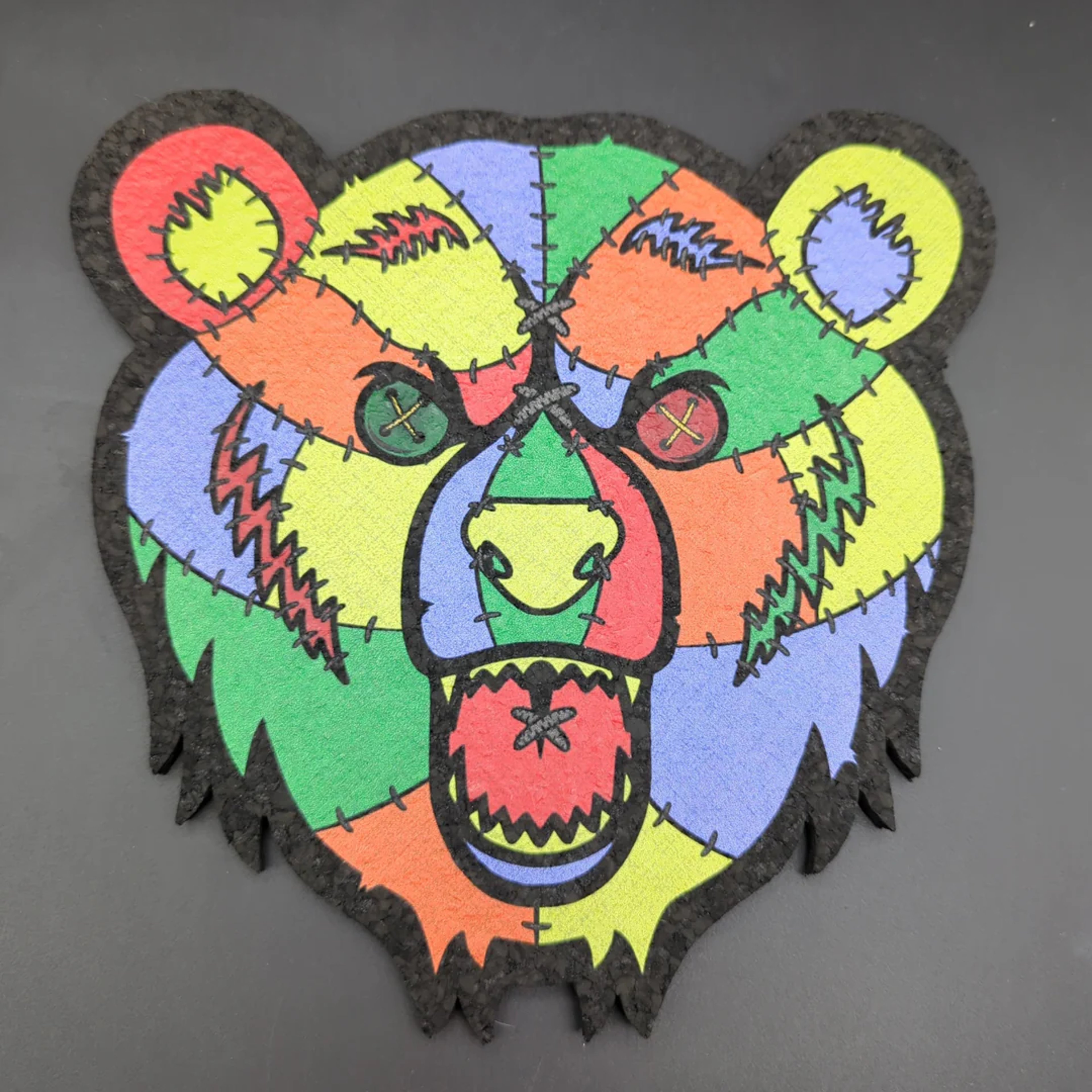 Preview pic of BEAR QUARTZ X MOODMATS DAB MAT | VOODOO BEAR | 8"