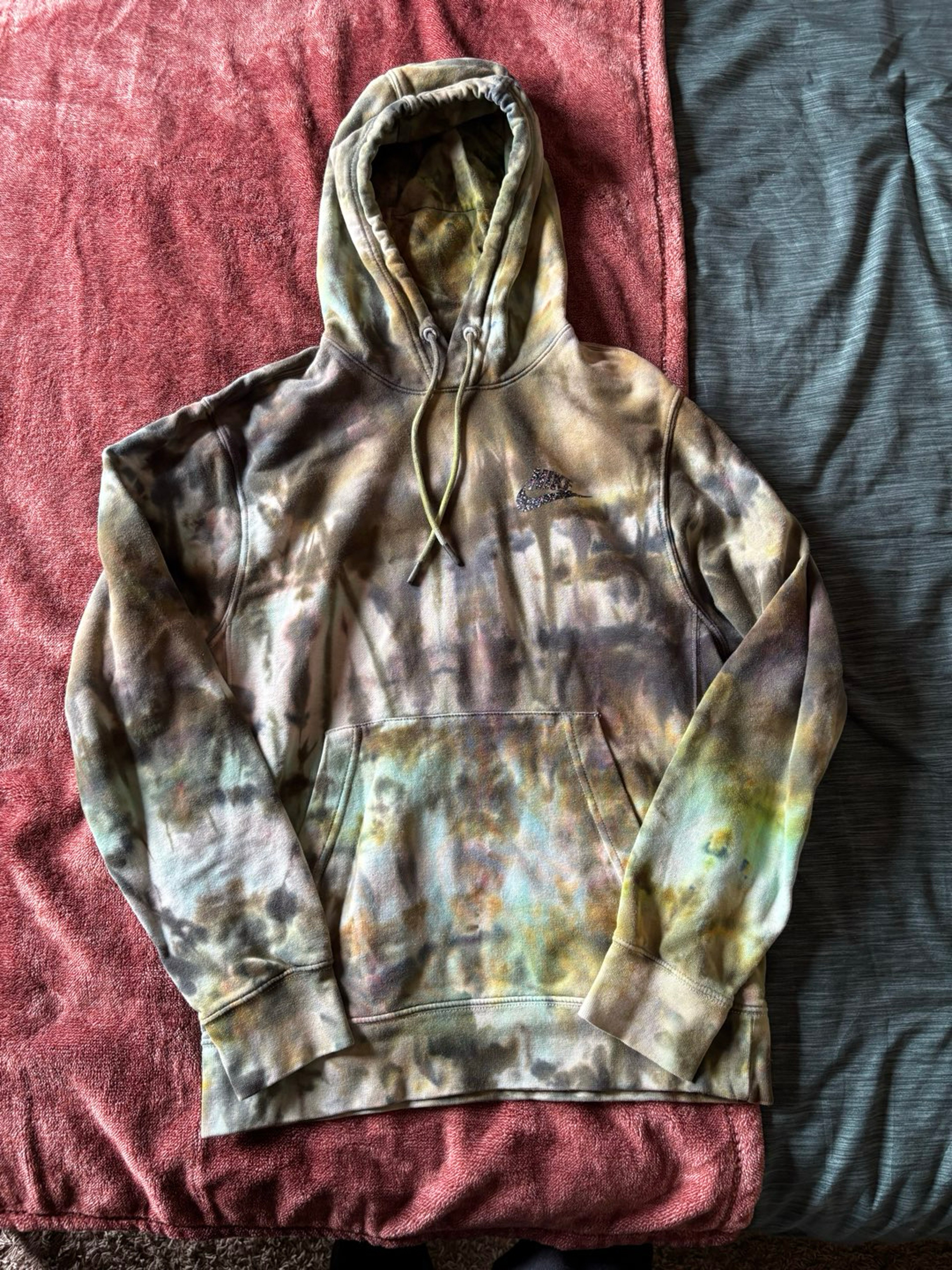 Preview pic of Trapis Designs tie dye Nike sweatshirt