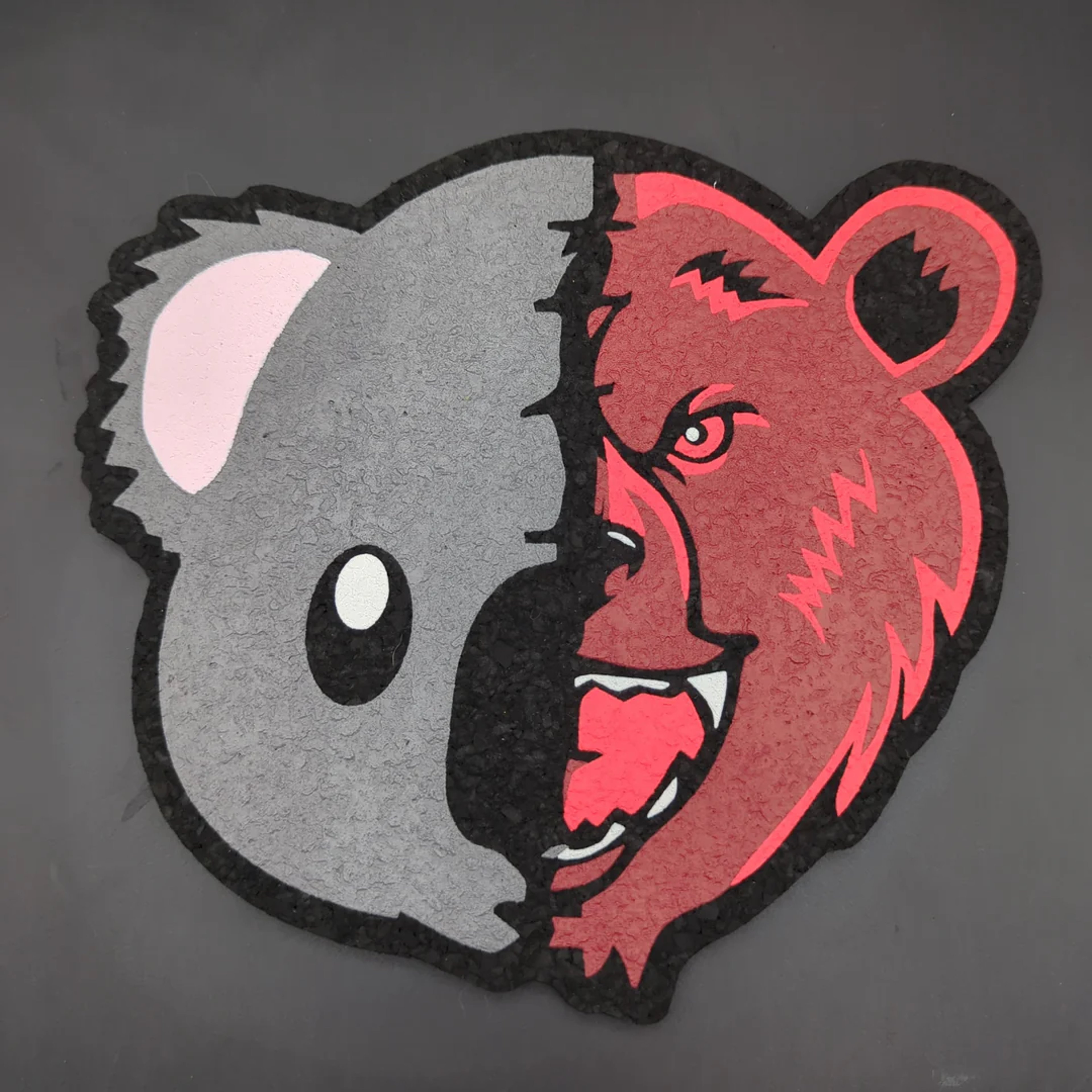Preview pic of BEAR QUARTZ X MOODMATS DAB MAT | BQ X KOALA PUFFS | 8"