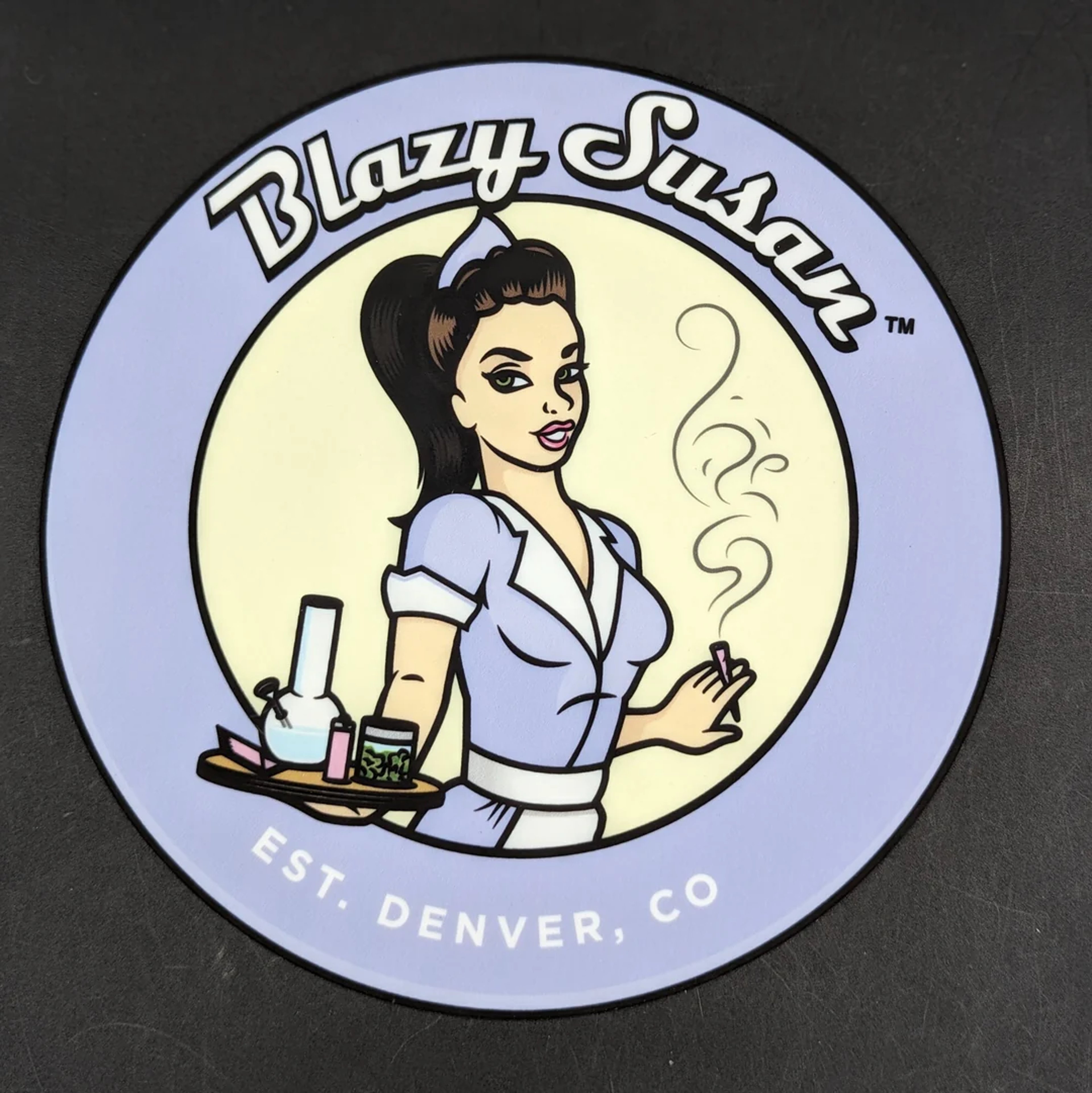8" BLAZY SUSAN DAB PADS image 0