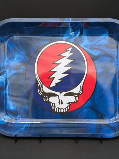 Preview pic of THE GRATEFUL DEAD LARGE METAL ROLLING TRAY | SWIRLS