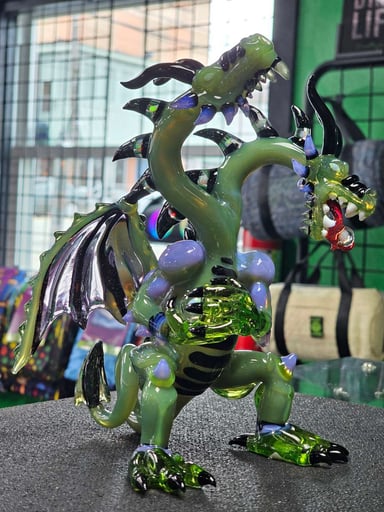 Preview pic of Mako Glass Double Headed Dragon