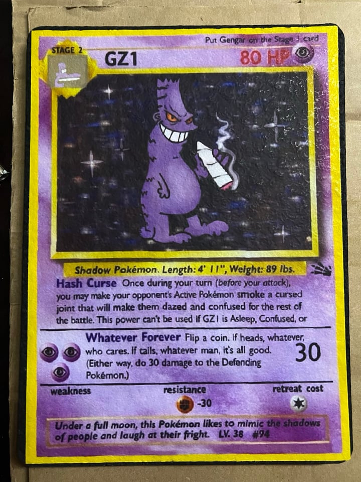 GZ1xmoodmat gengar pokemon card... | Shop GZ1 on GlassPass