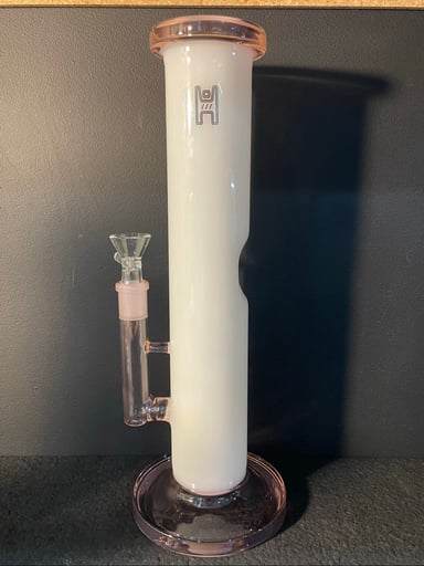 Preview pic of 12” Straight Tube White/Pink