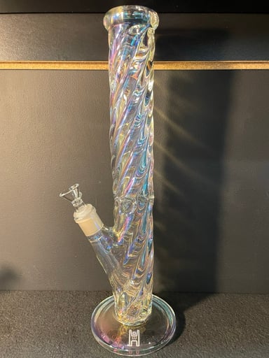 Preview pic of 15” Twisted Iridescent Straight Tube