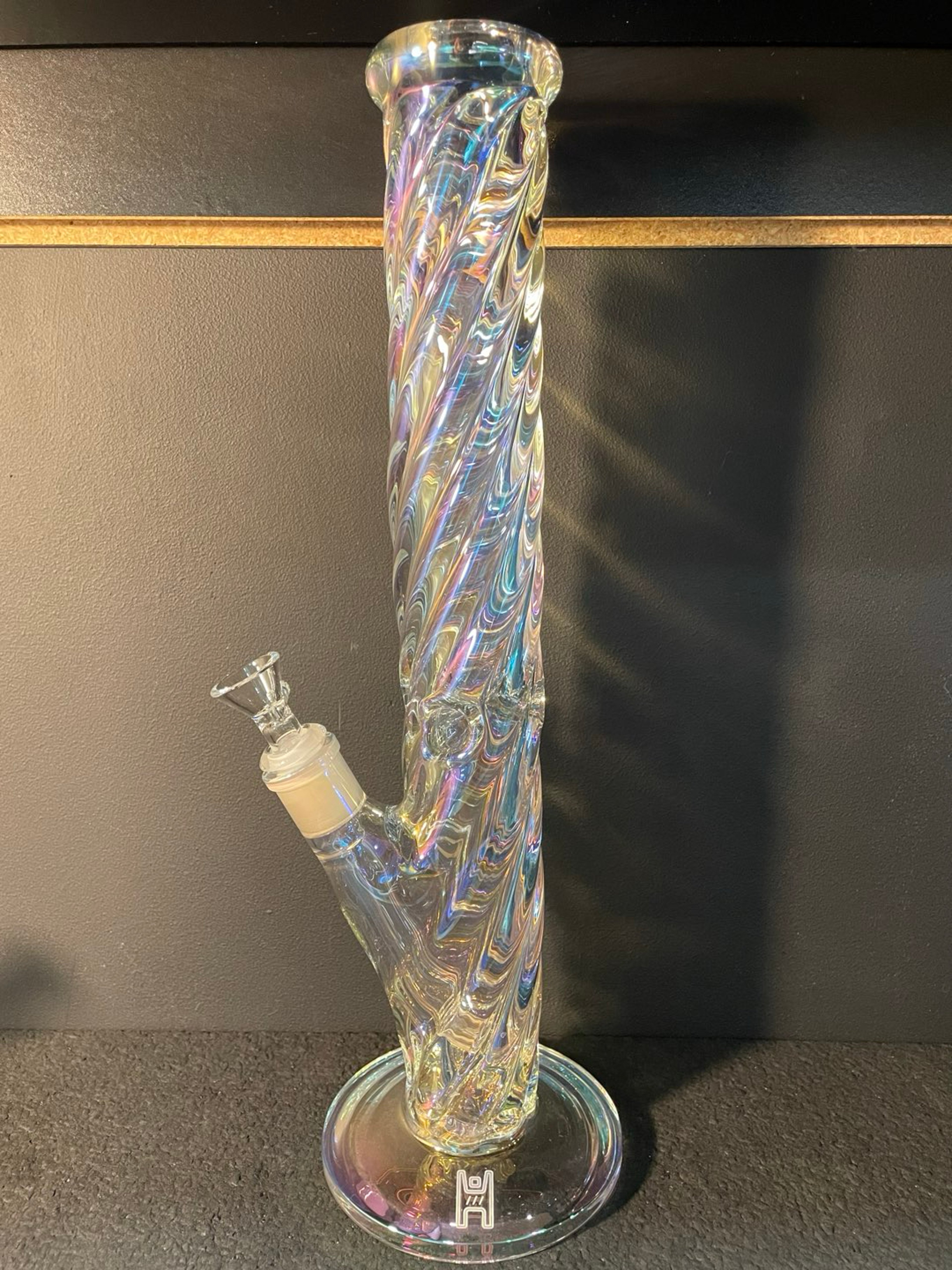 15” Twisted Iridescent Straight Tube image 0