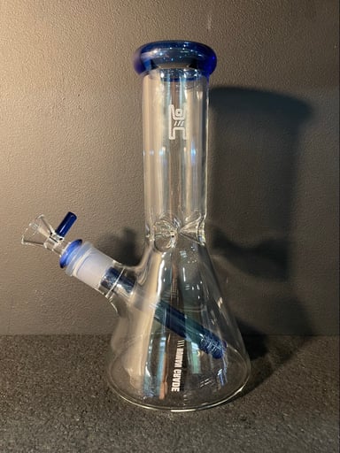 Preview pic of 9” Beaker Clear w/ Blue