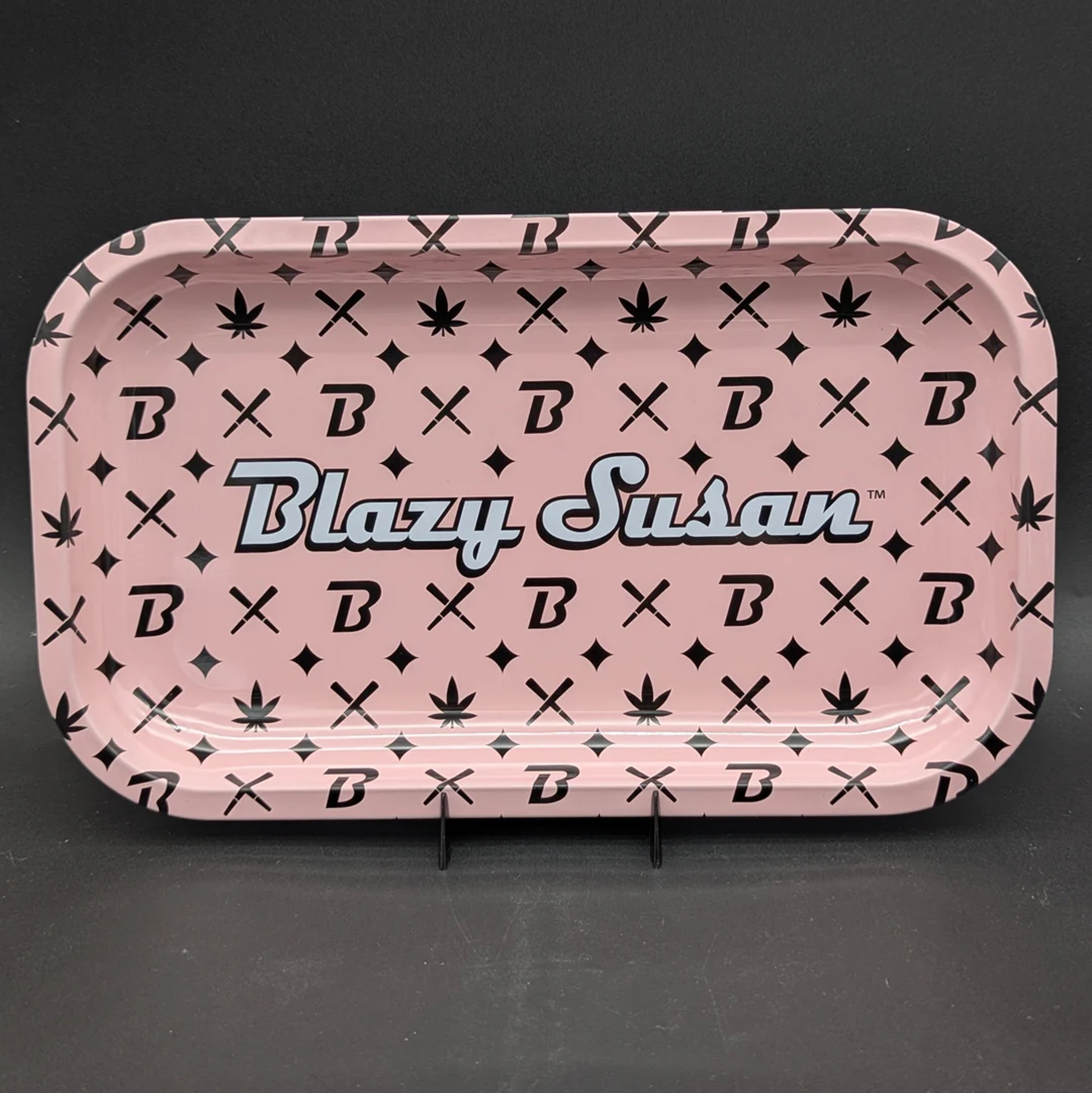 Preview pic of BLAZY SUSAN MEDIUM METAL ROLLING TRAY
