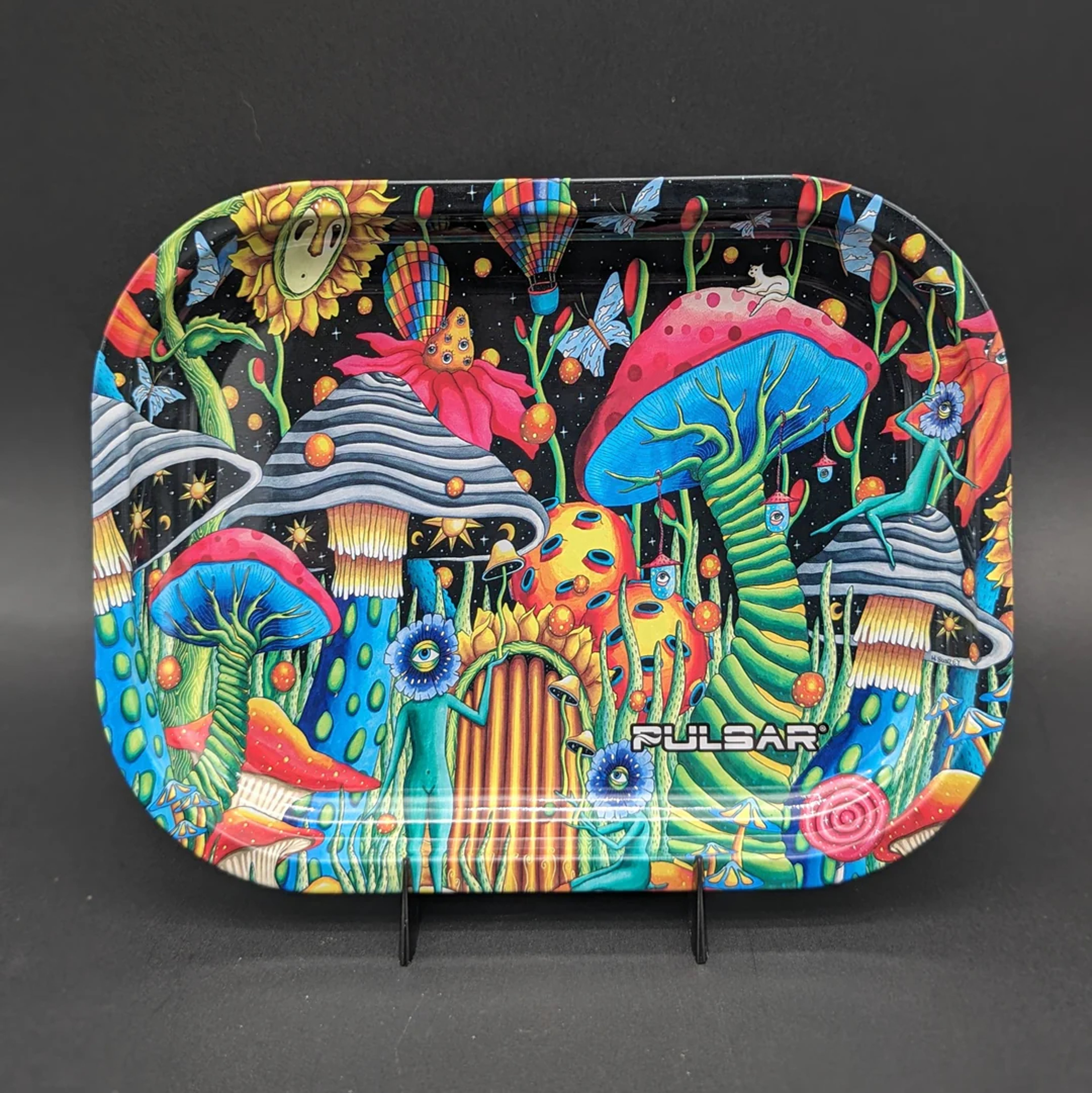 PULSAR ROLLING TRAY | GARDEN OF COSMIC DELIGHTS | 7" X 5.5" image 0