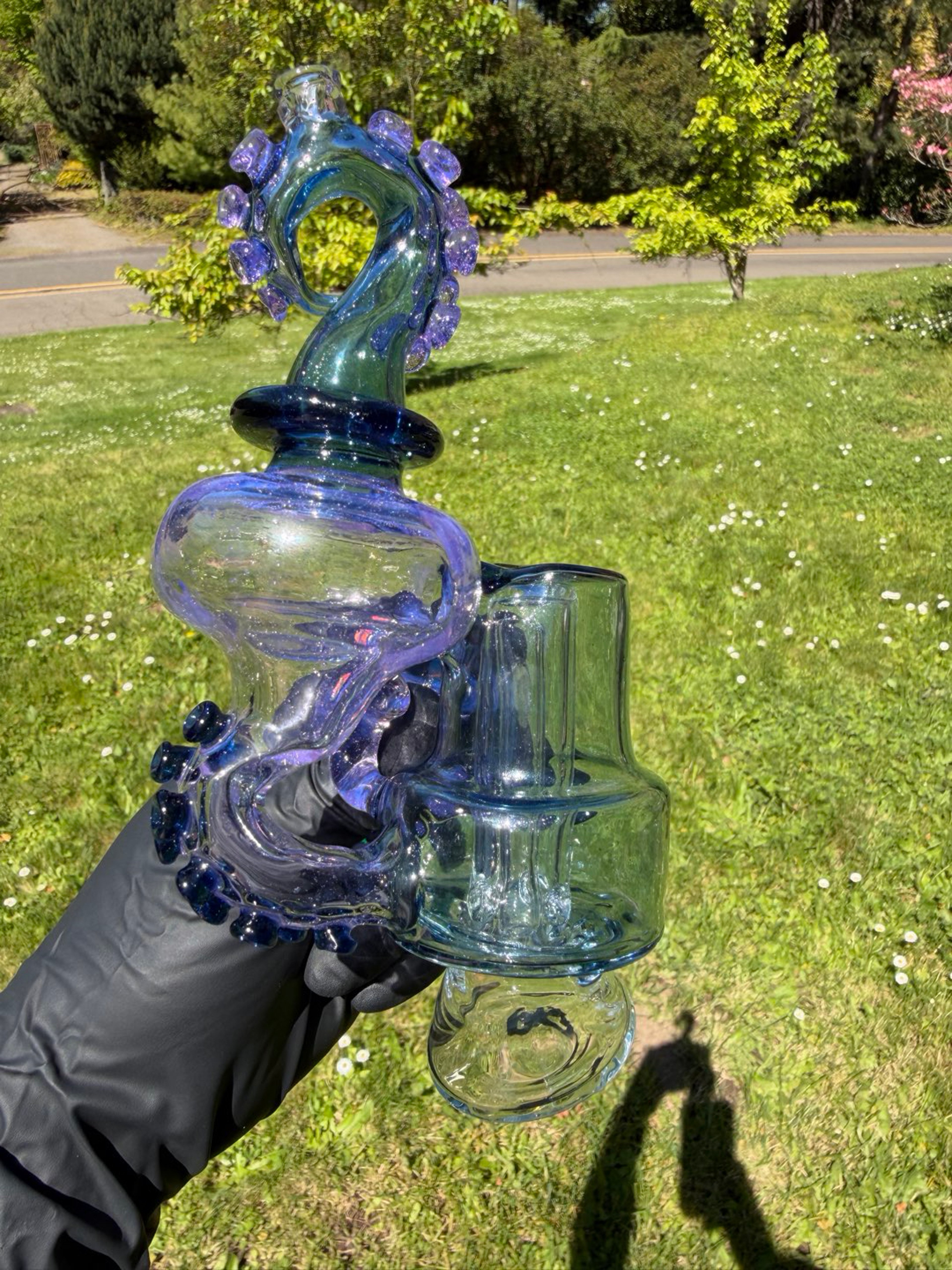 Preview pic of Cooper glass Puffco recycler top RBR