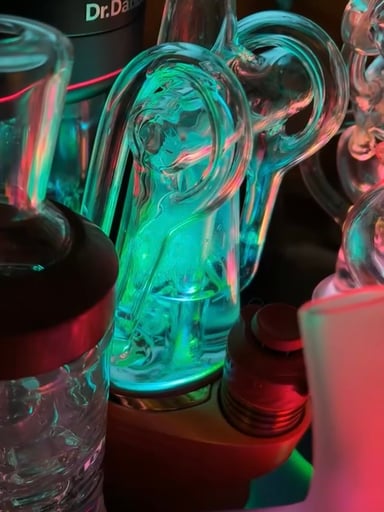 Preview pic of Puffco Peak Pro w/ GOLD 3DXL DAYBREAK LIMITED EDITION + Puffco x Ryan Fitt 2.0 Limited Edition Recycler Glass + Puffco Daybreak Hot Knife
