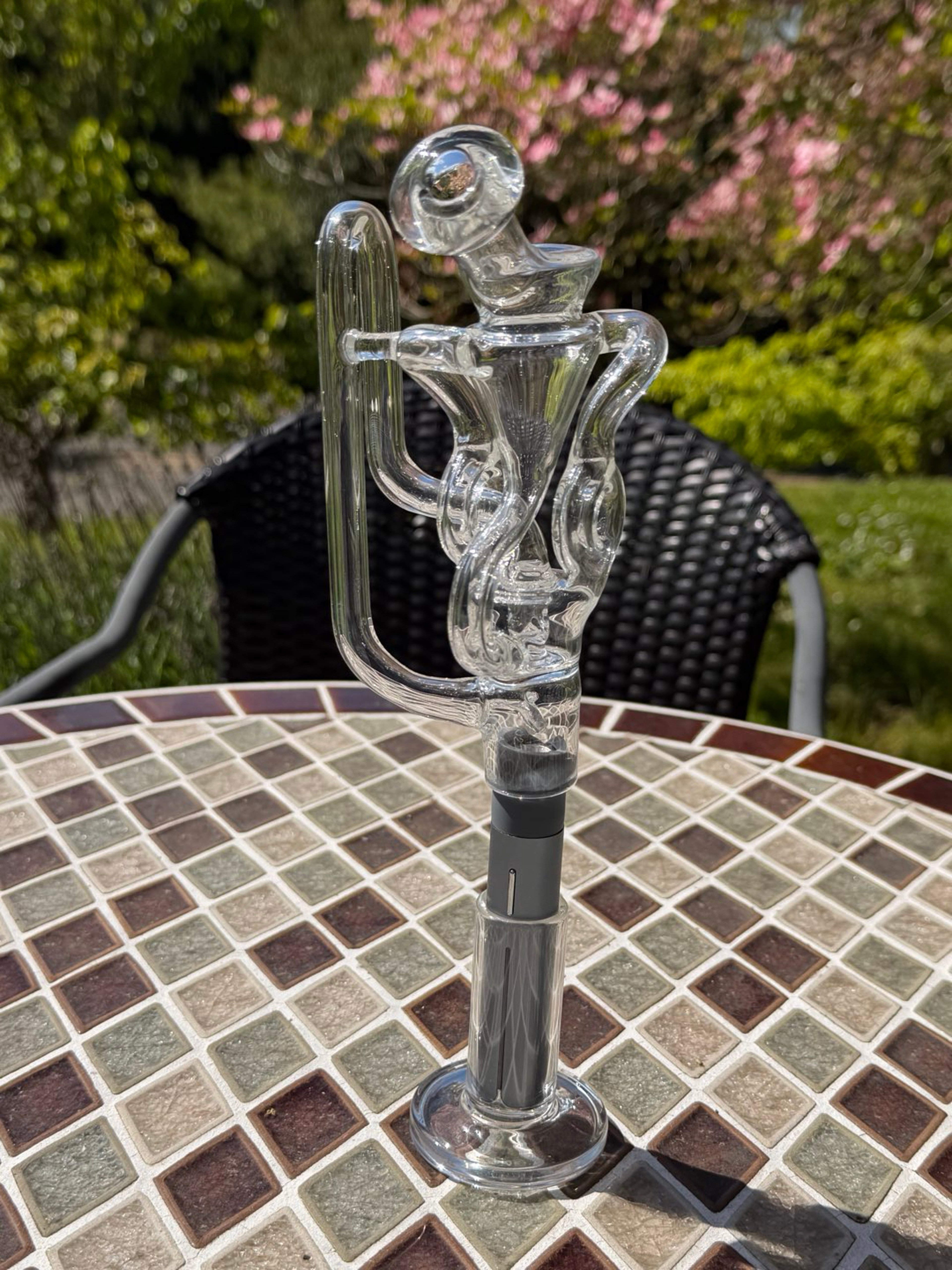 Preview pic of OTW double donut Puffco pivot recycler top