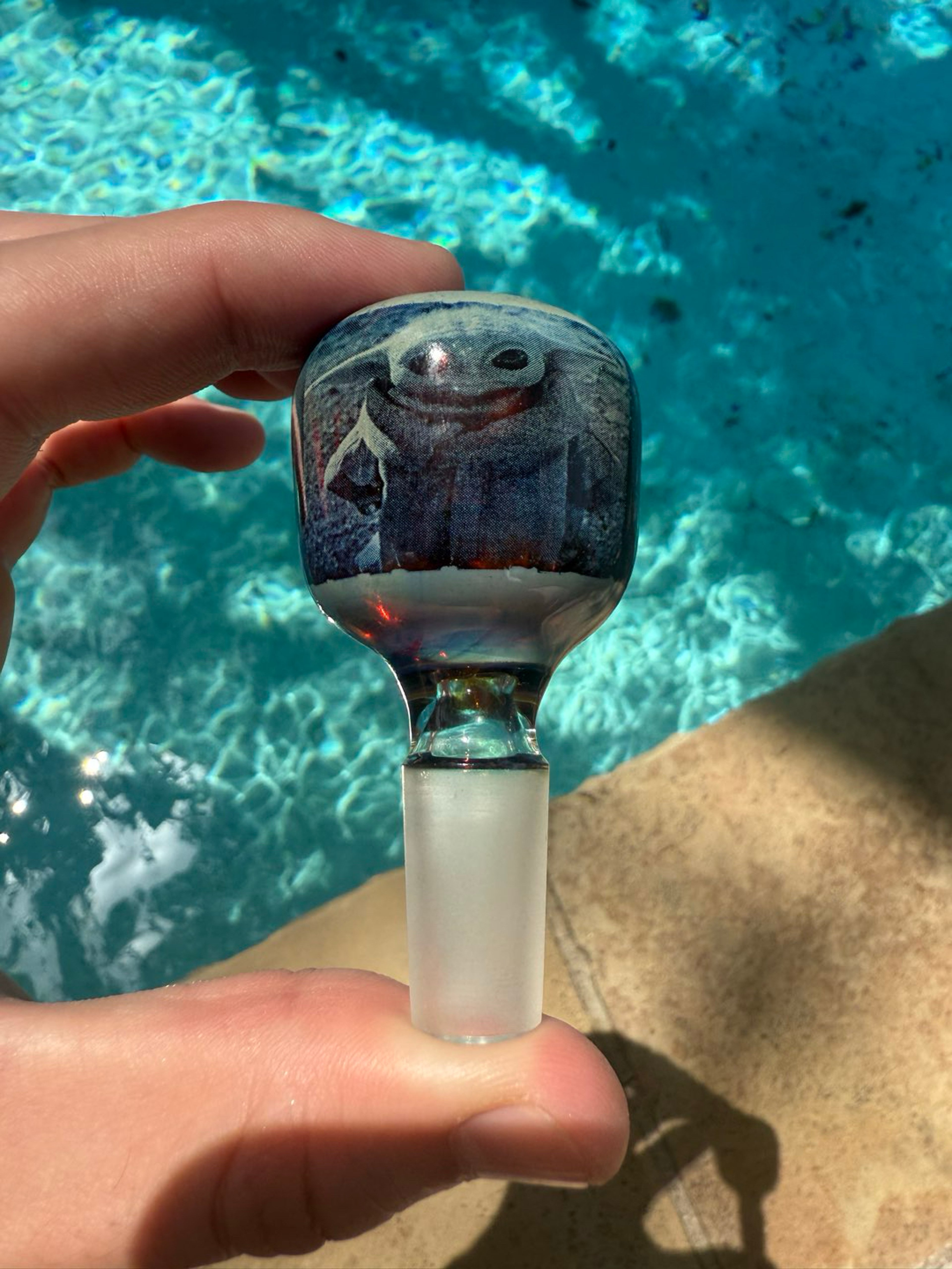 Preview pic of Rx glassworks Baby Yoda/Mandalorian slide