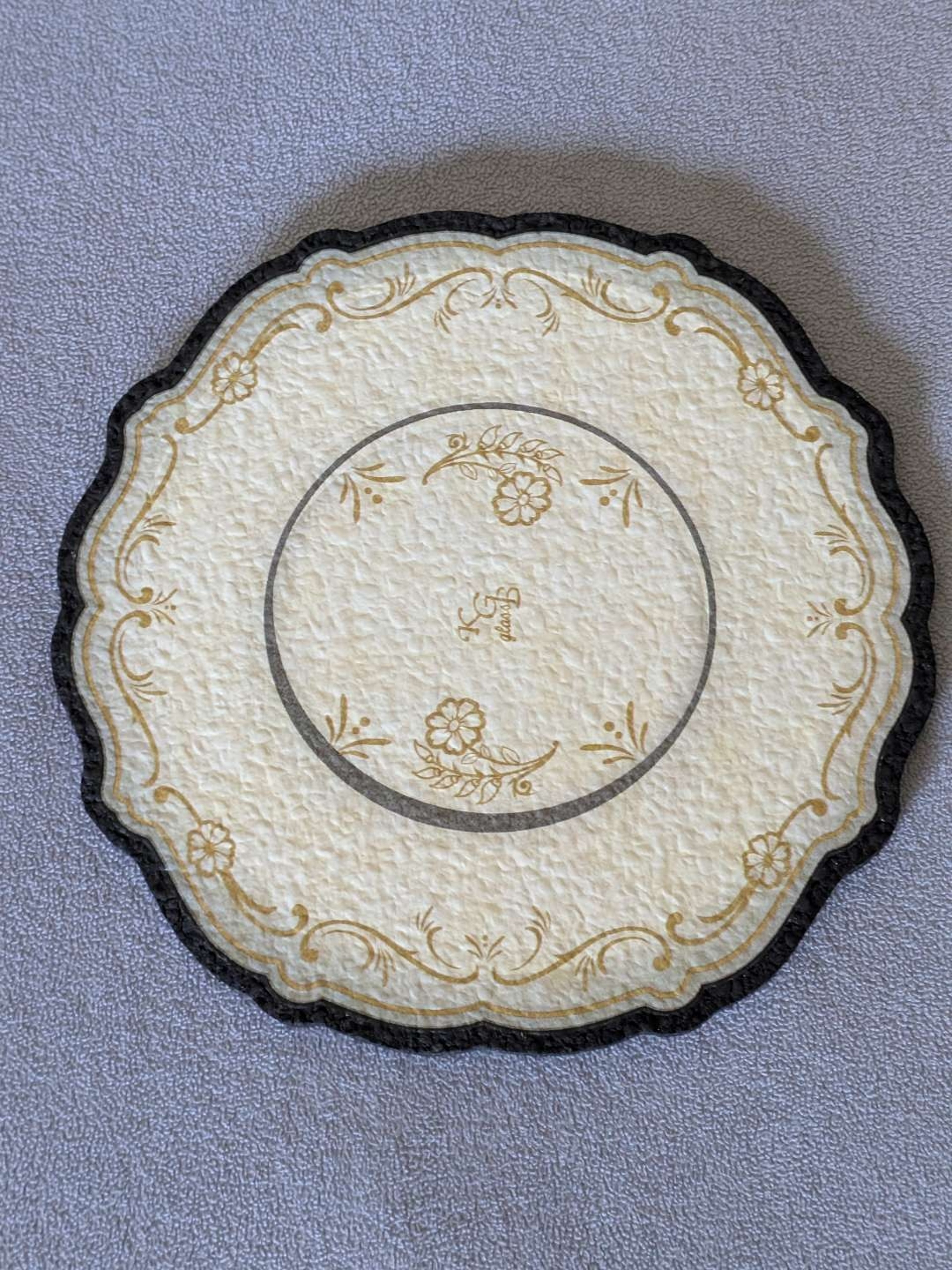 Preview pic of KGB Glass x Moodmats — "Fine China" Plate Print Mat
