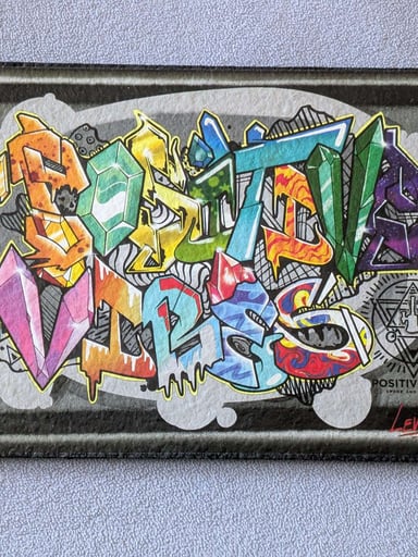 Preview pic of Positive Vibes x Level x Moodmats — Graffiti Crystal Art Mat (Denver Shop Exclusive)