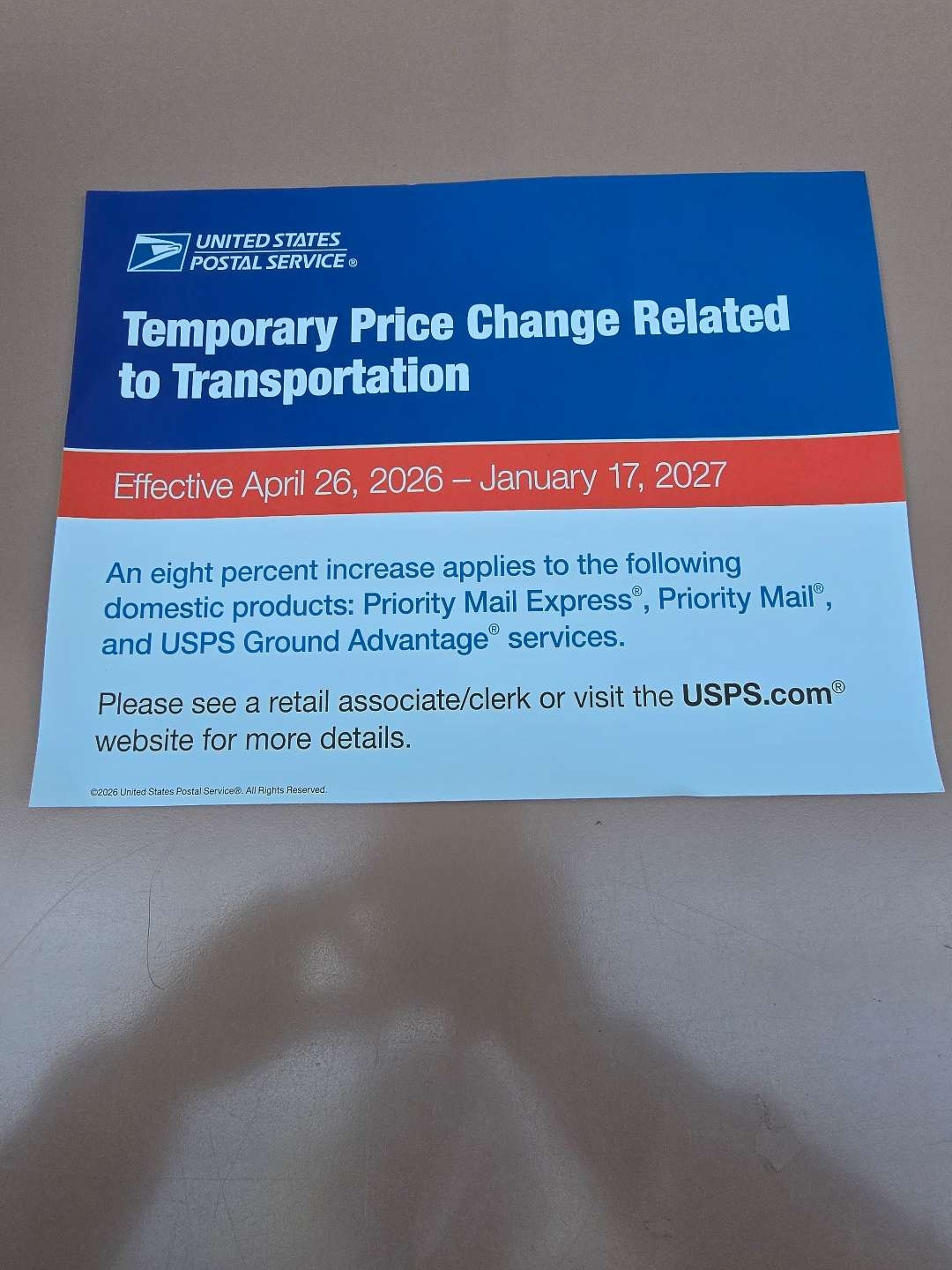 Preview pic of Shipping cost are up